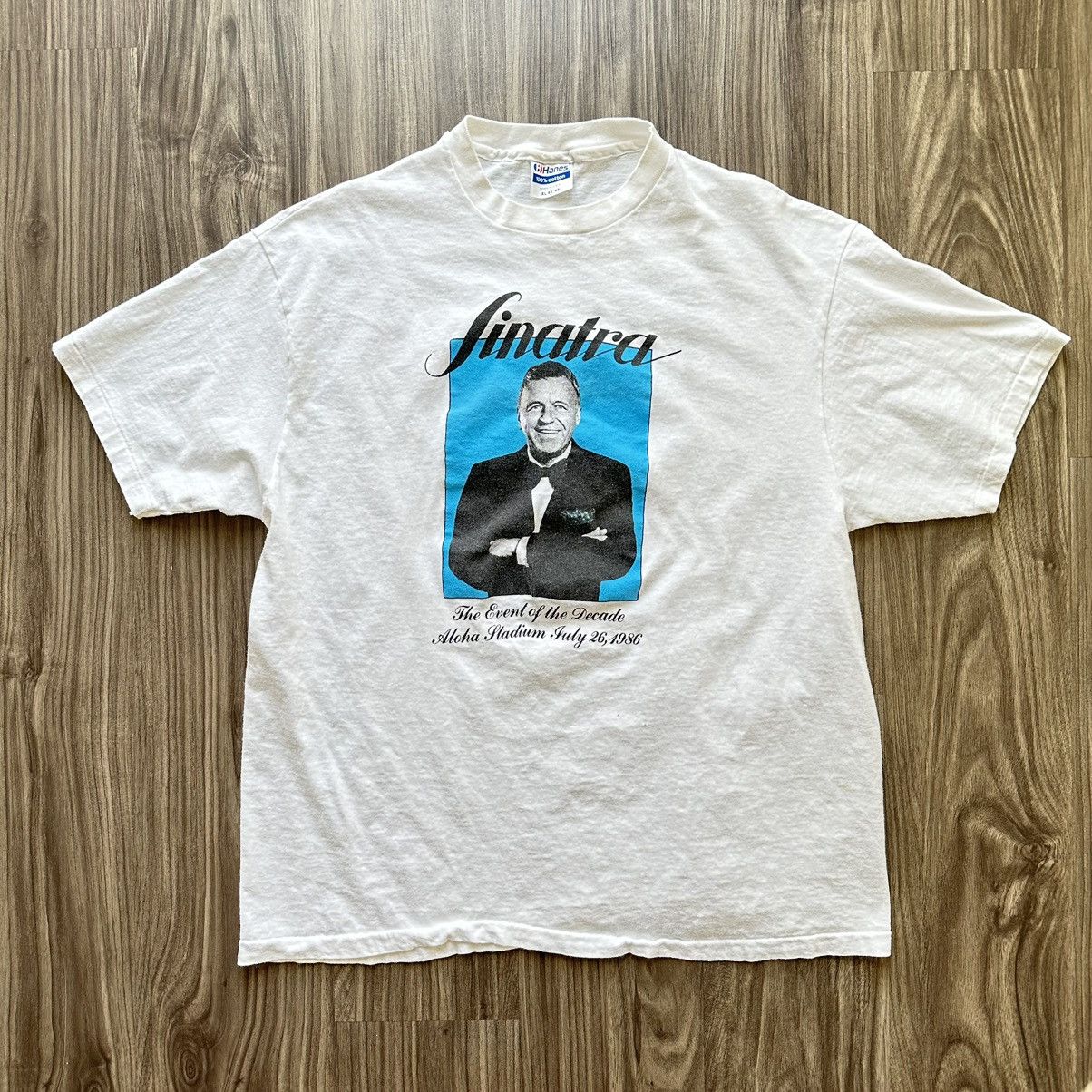 image of Band Tees x Vintage 1980S Vintage Frank Sinatra Tee in White, Men's (Size XL)