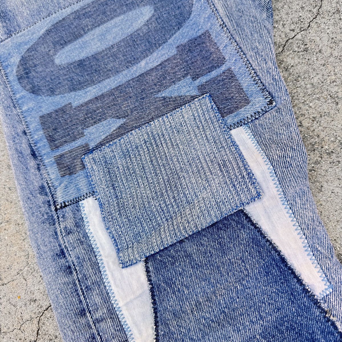 Levi's × Levi's Vintage Clothing × Vintage Levi’s Premium Patchwork 512 Slim Taper – Size US 30 / EU 46 - 3 Thumbnail