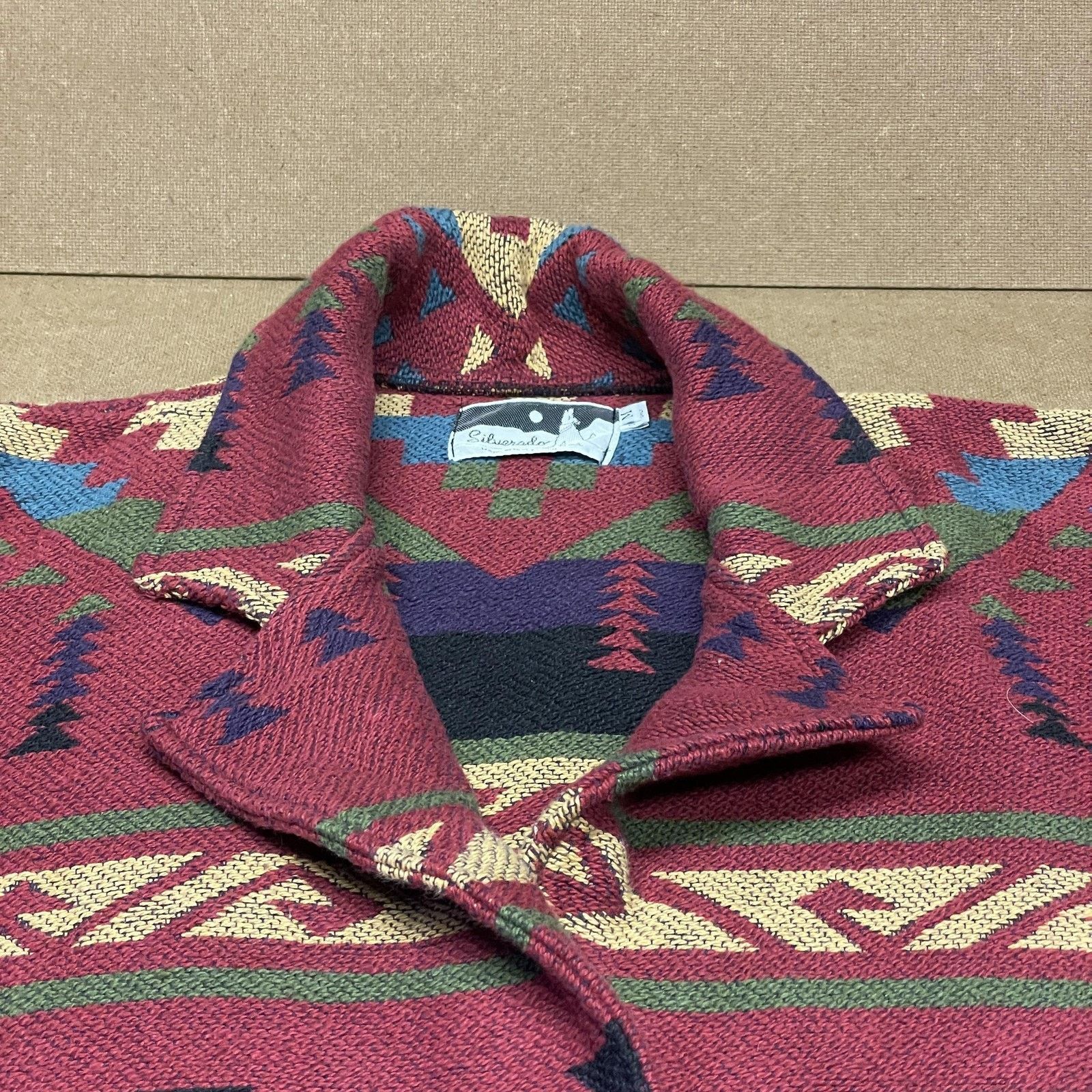 Other Vintage Silverado Jacket Womens Medium Southwest Aztec Shawl Size M / US 6-8 / IT 42-44 - 5 Thumbnail