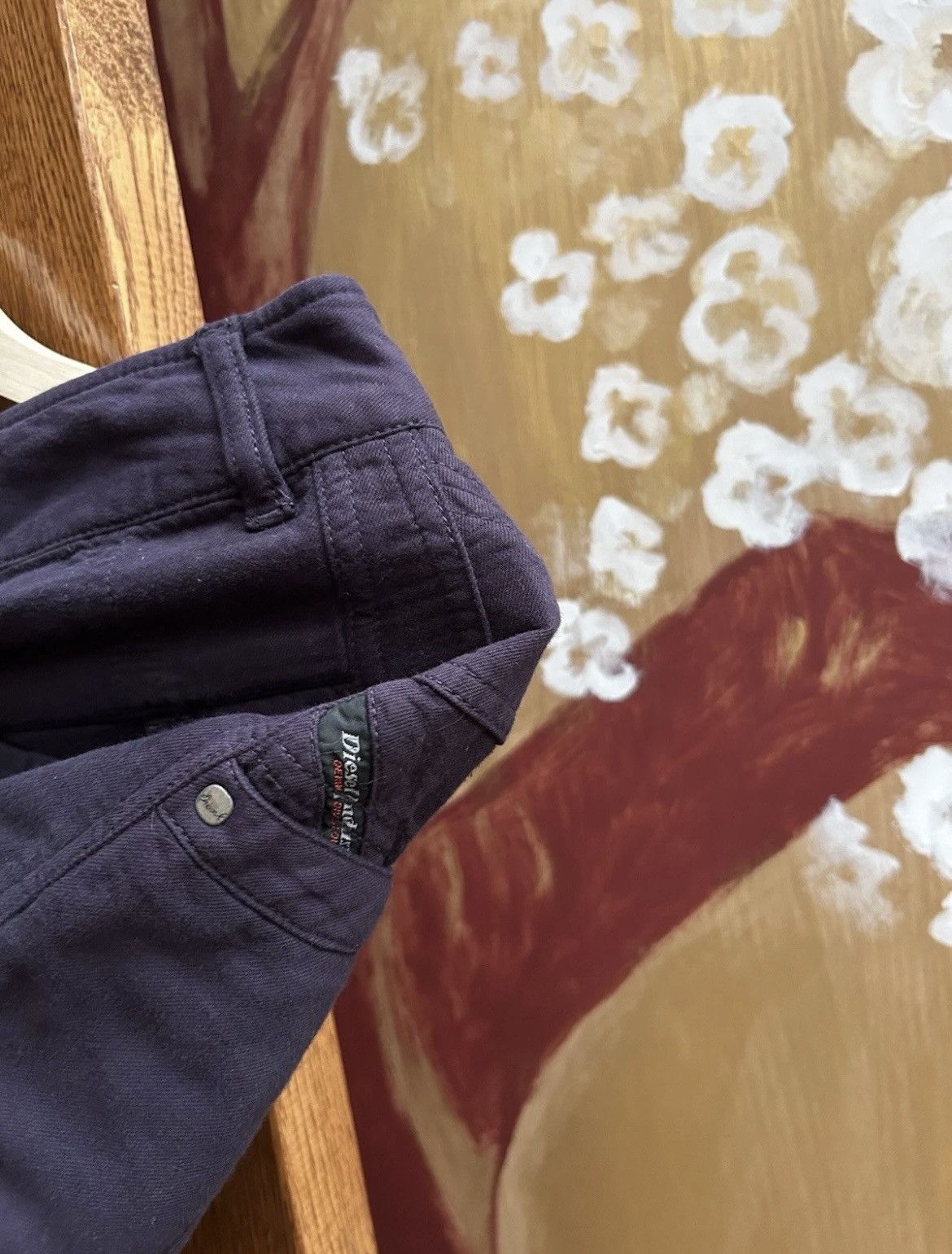 Diesel Vintage Y2K Diesel Purple Denim Mini Skirt Size Small Size 26" / US 2 / IT 38 - 4 Thumbnail
