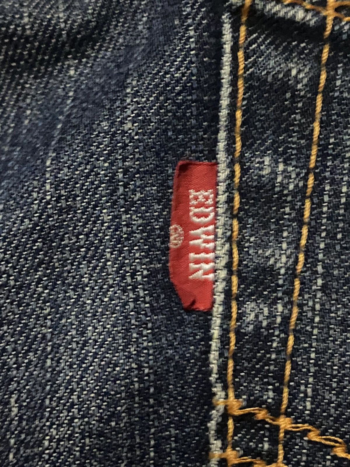 Junya Watanabe Vintage Edwin 503 Mud Wash Distressed Jeans Size US 37 - 9 Thumbnail