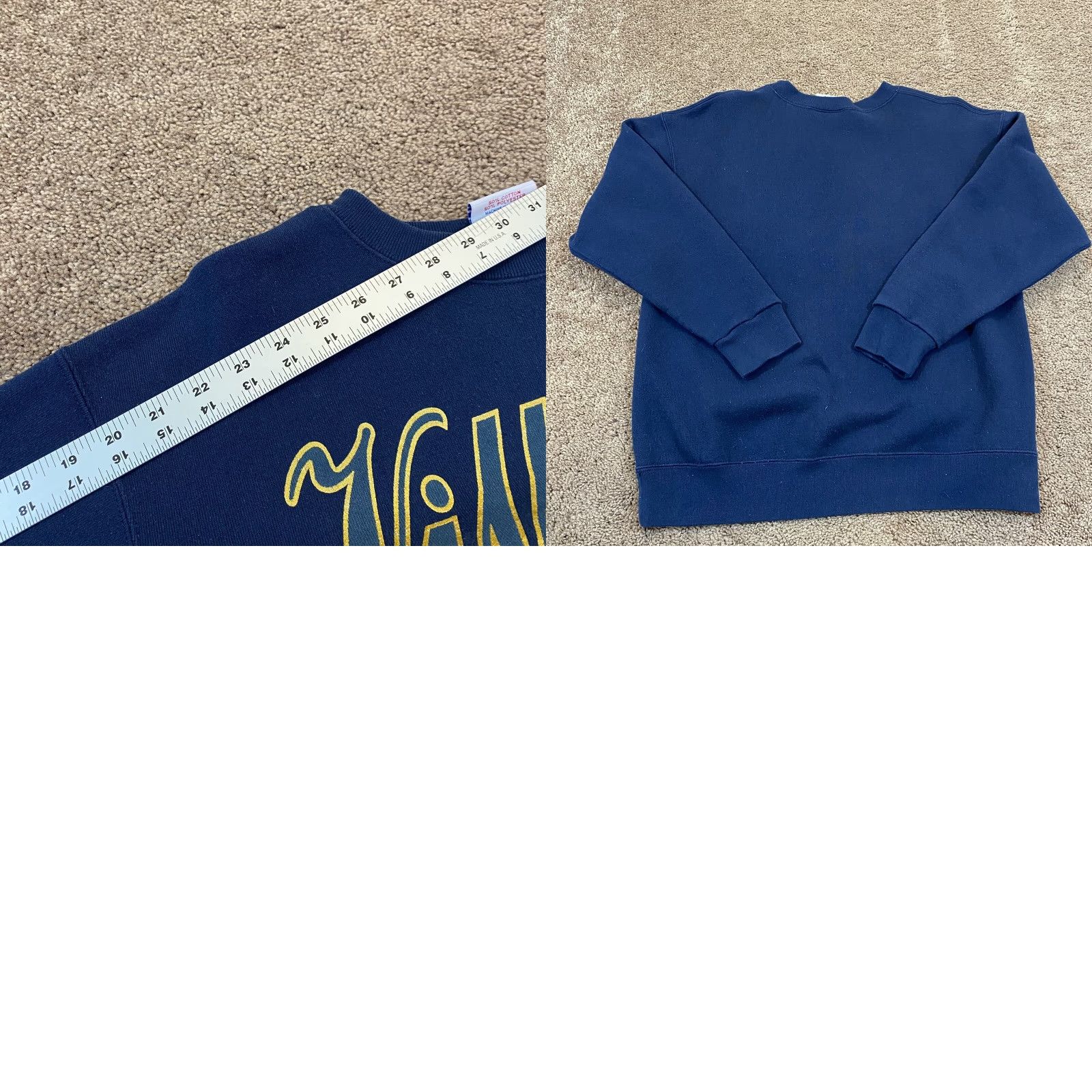 Vintage VINTAGE Villanova Sweatshirt Womens M Blue Crewneck Crable Sportswear 90s Pullover Size M / US 6-8 / IT 42-44 - 8 Thumbnail