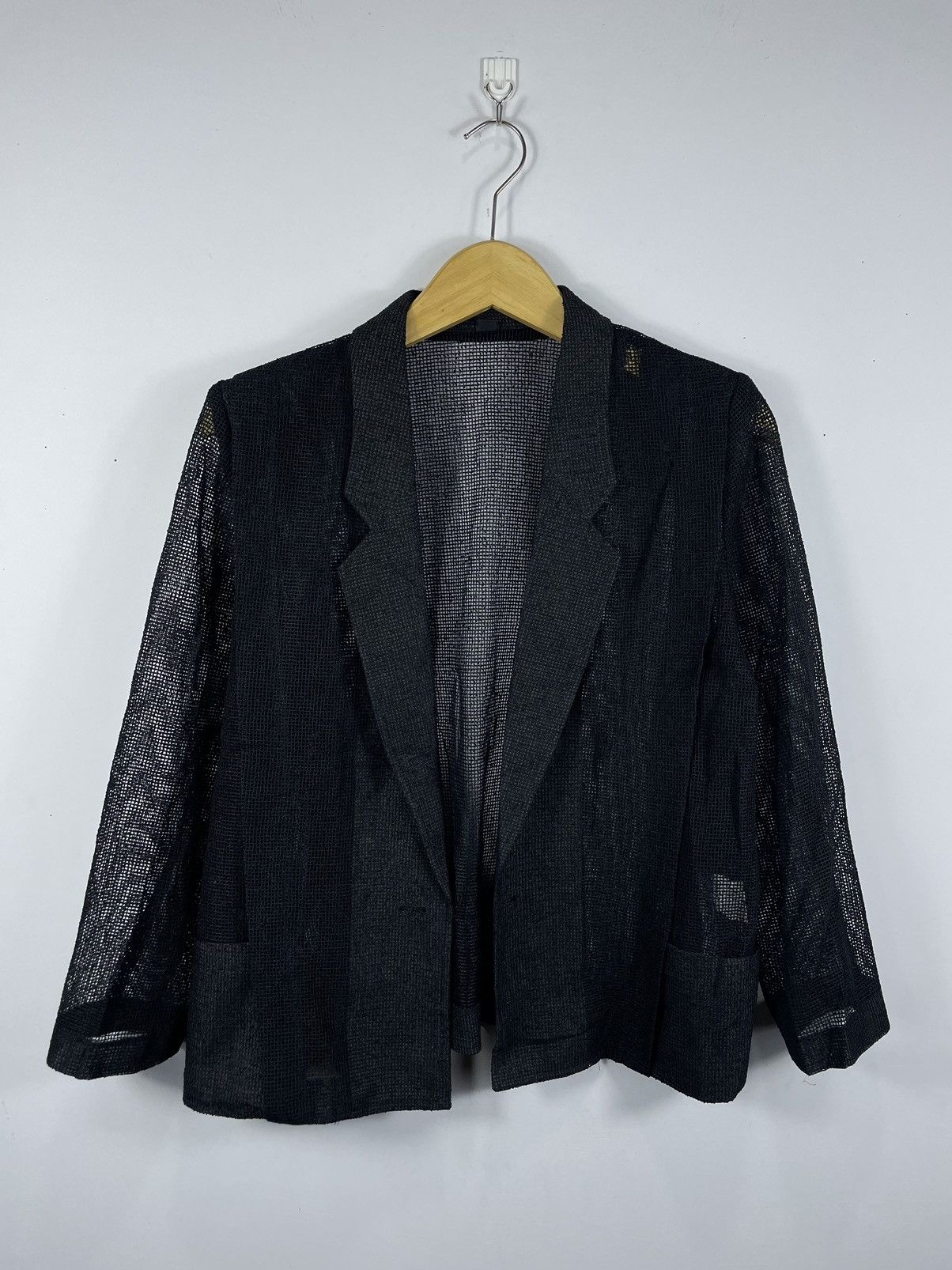 Japanese Brand Japanese- Transparent Mesh Blazer JPG Style Size 38R - 1 Thumbnail