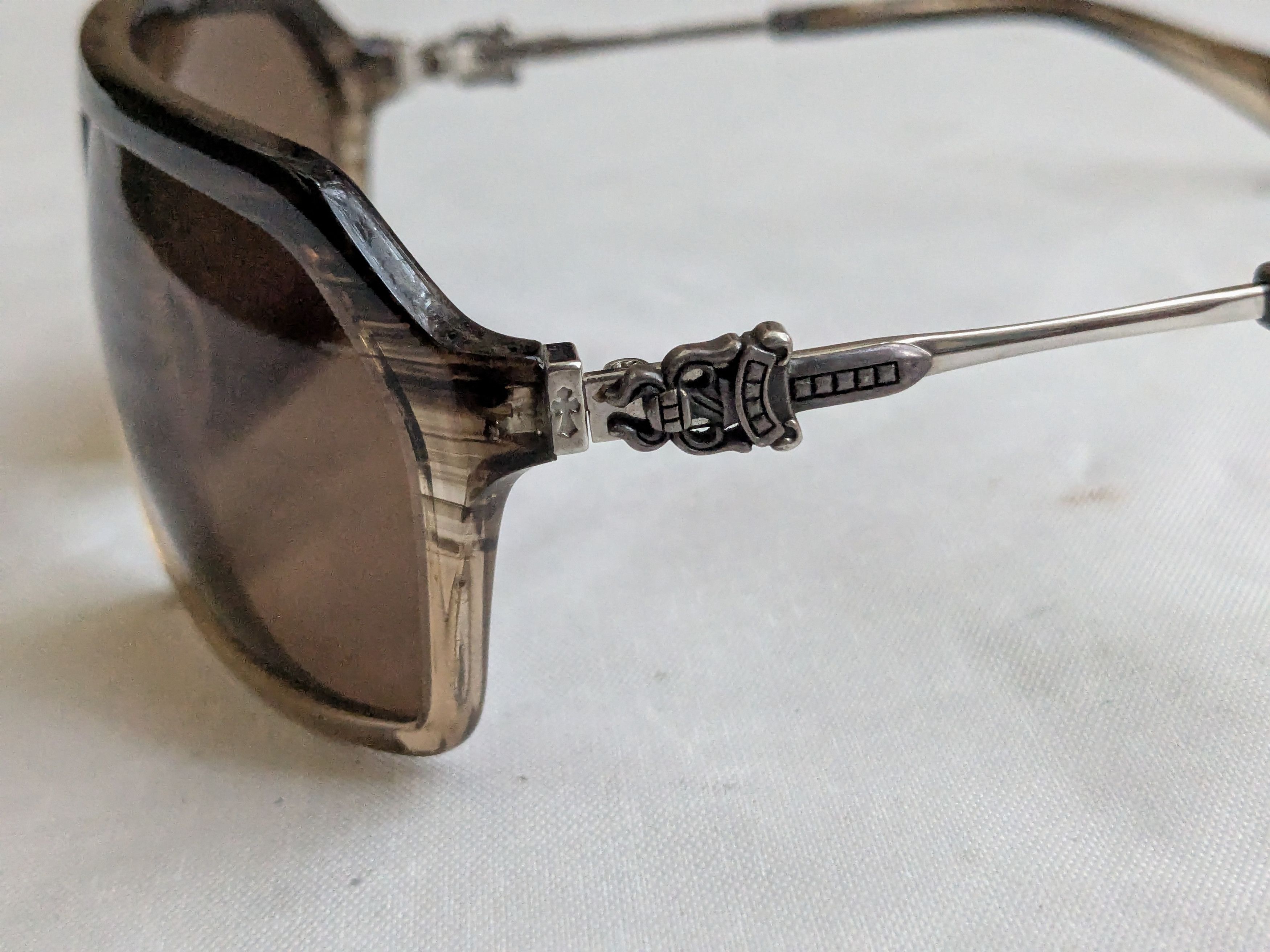 Chrome Hearts Chrome Hearts Nooner Sunglasses Brown Acetate Size ONE SIZE - 5 Thumbnail
