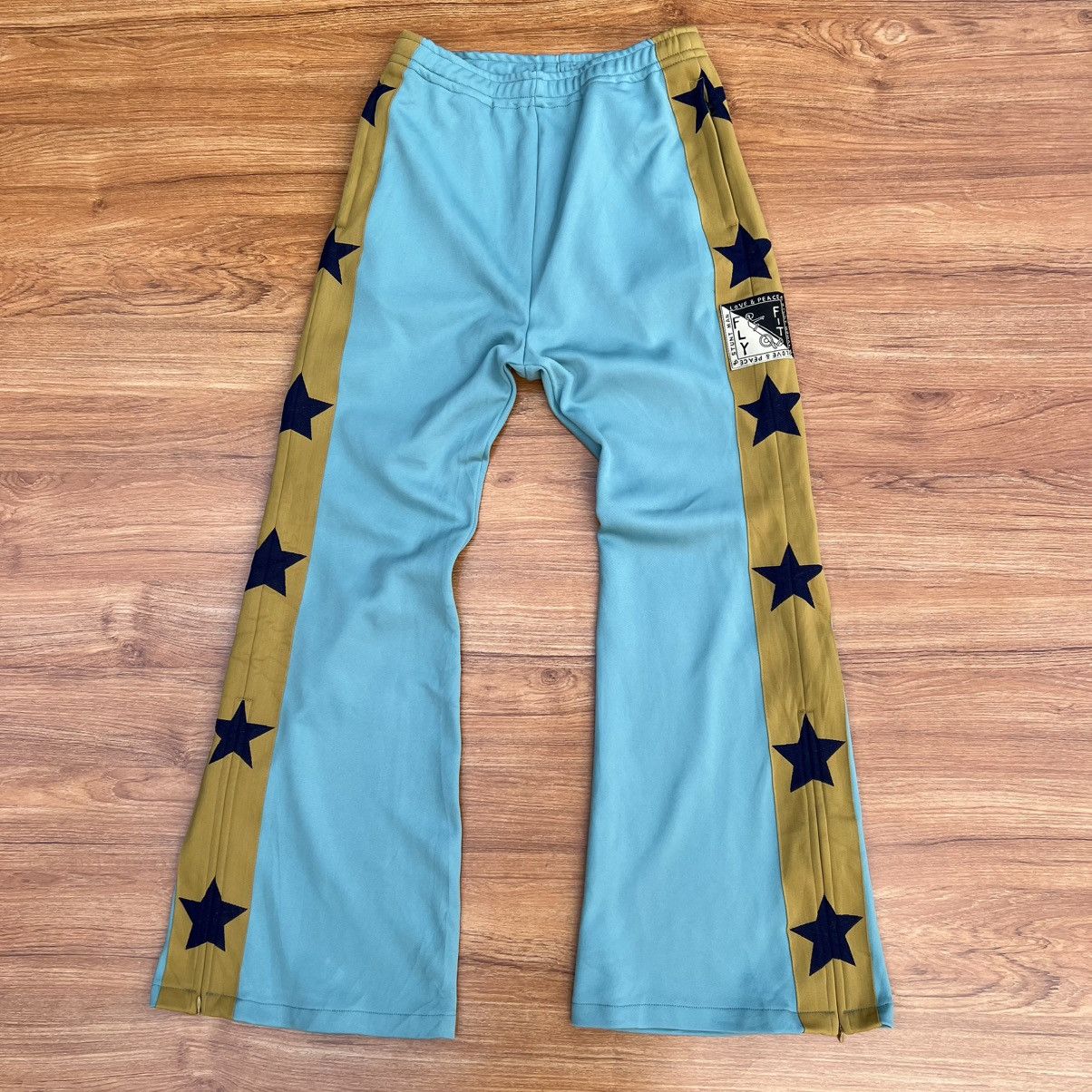 Kapital Stuntman Star Flared Track Pants