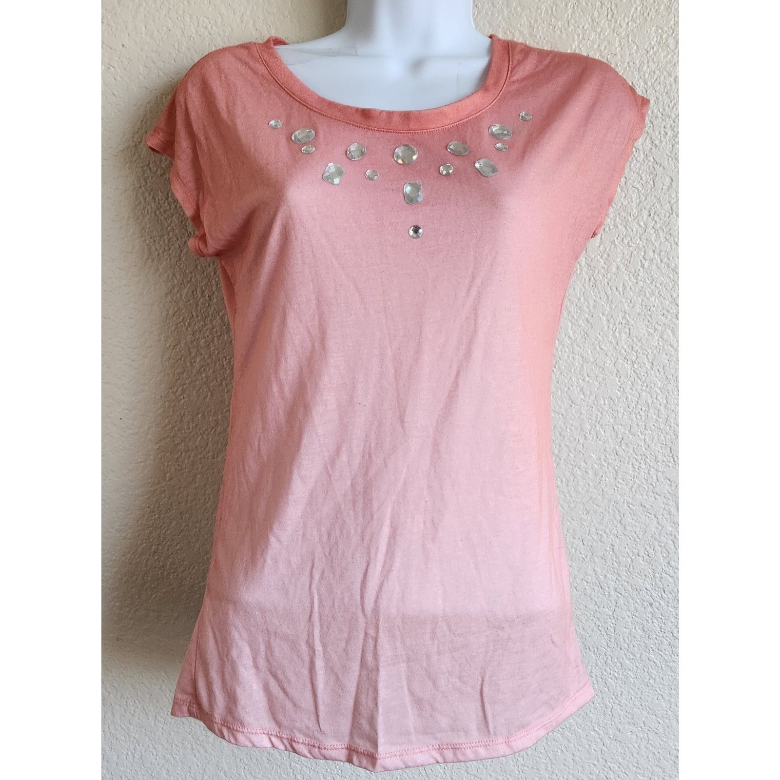 Other Ransom Orange Ombre Rhinestone Bodice Top Small Soft Size S / US 4 / IT 40 - 1 Thumbnail