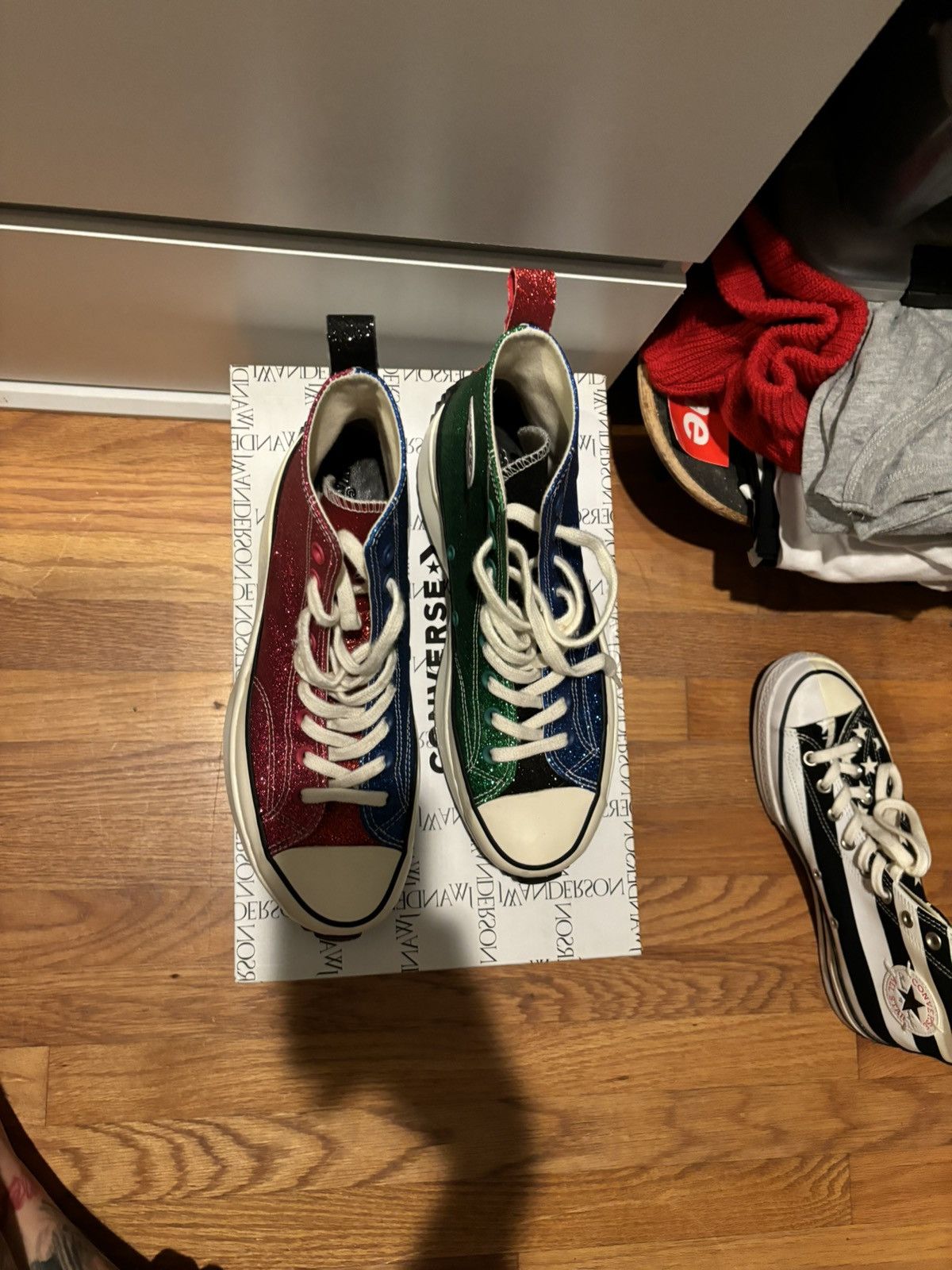 Converse × JW Anderson Converse Jw Anderson glitter Run Star Hike Hi Size 9.5 Size US 9.5 / EU 42-43 - 3 Thumbnail