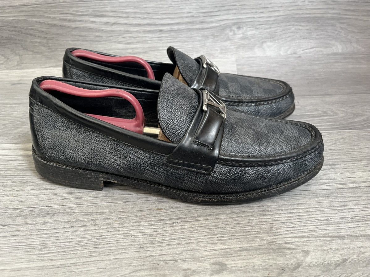 Louis Vuitton Louis Vuitton major damier graphite slip on loaers uk 7.5 Size US 8.5 / EU 41-42 - 7 Thumbnail