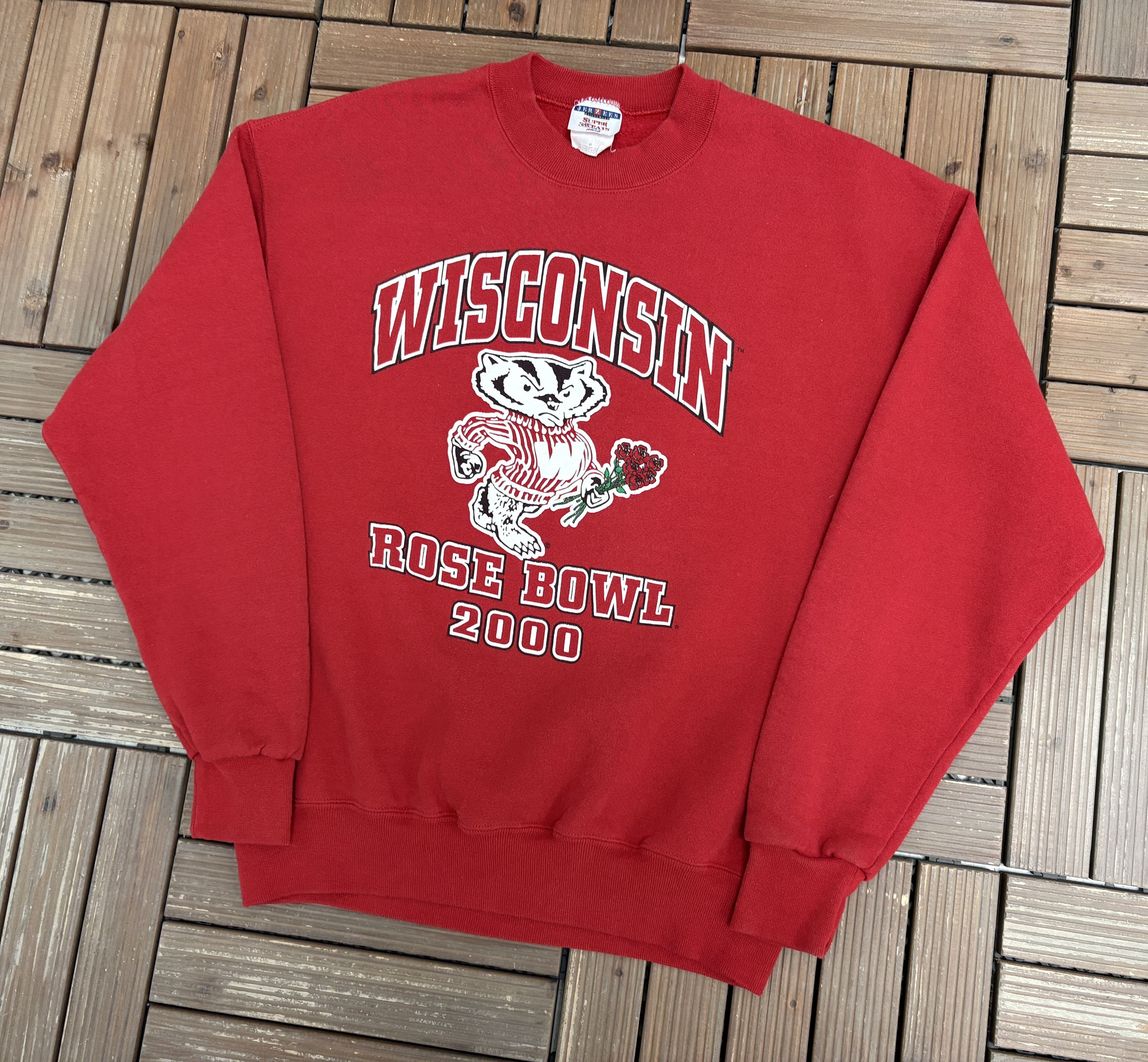 Vintage Wisconsin Badgers Rose Bowl 2000 Vintage Crewneck Sweater Size US M / EU 48-50 / 2 - 3 Thumbnail
