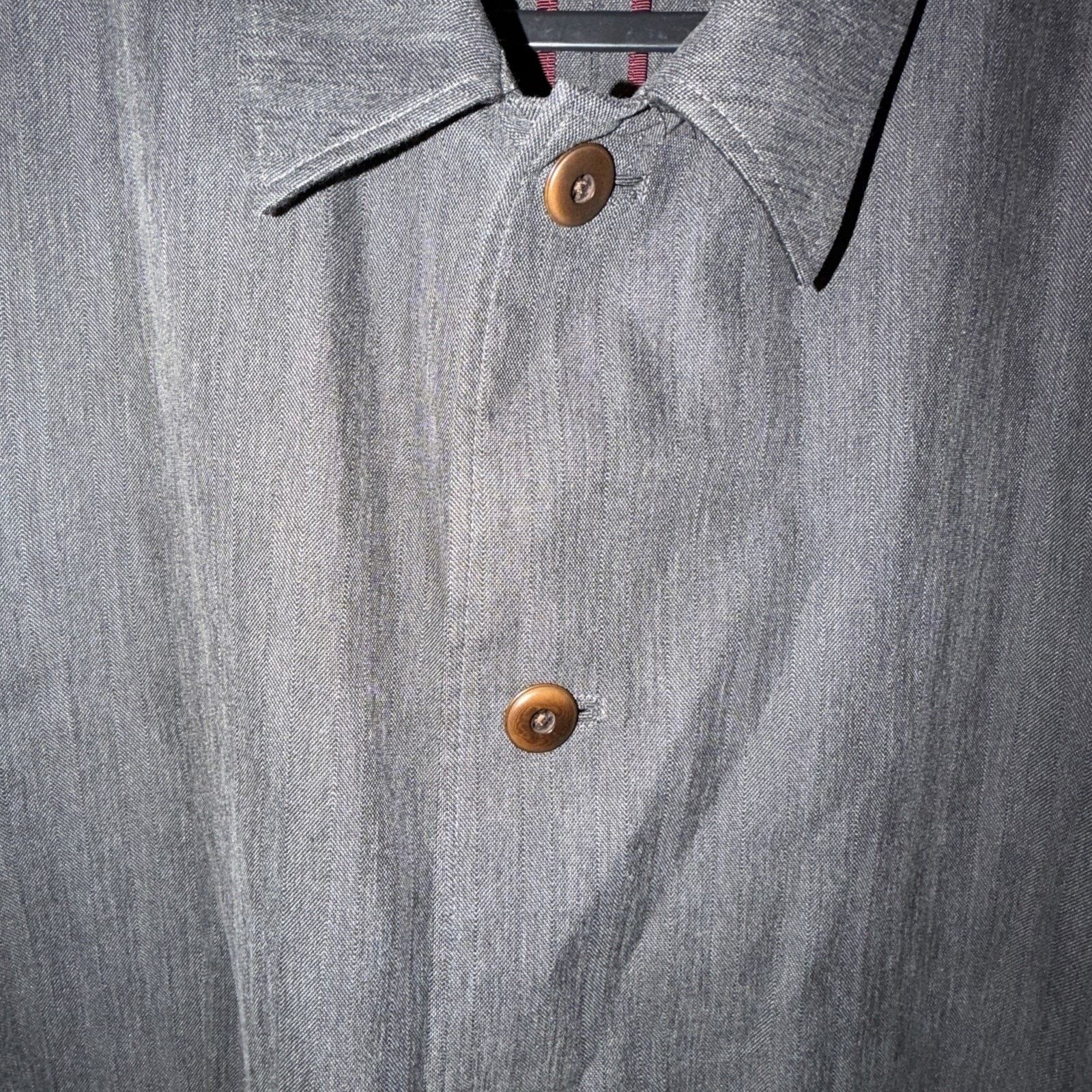 Vintage Men’s Grey Vintage XL Coat / Sport Jacket Button Up Size 40S - 4 Thumbnail