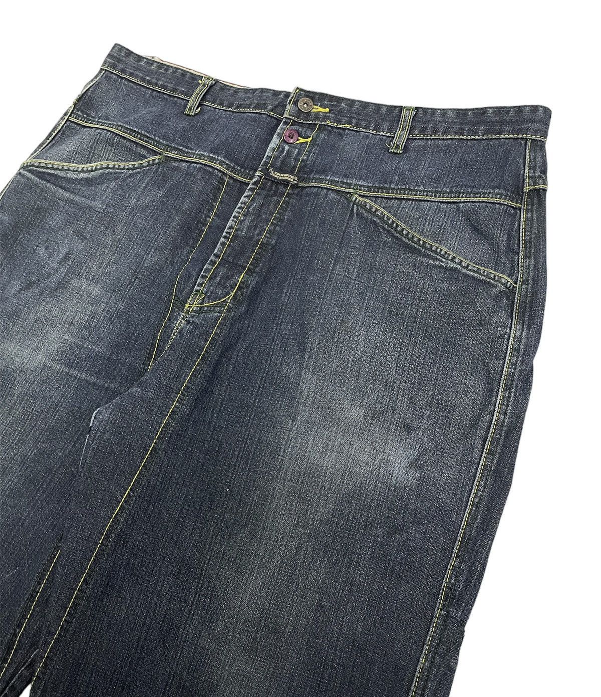 JNCO Vintage MFG Baggy Jeans Embroidery Logo Size US 41 - 8 Thumbnail