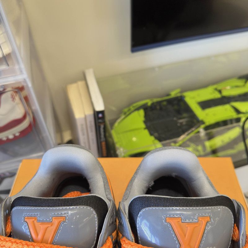 Louis Vuitton Louis Vuitton Trainer Maxi Sneakers in Gray Orange -2508 Size US 8 / EU 41 - 8 Thumbnail