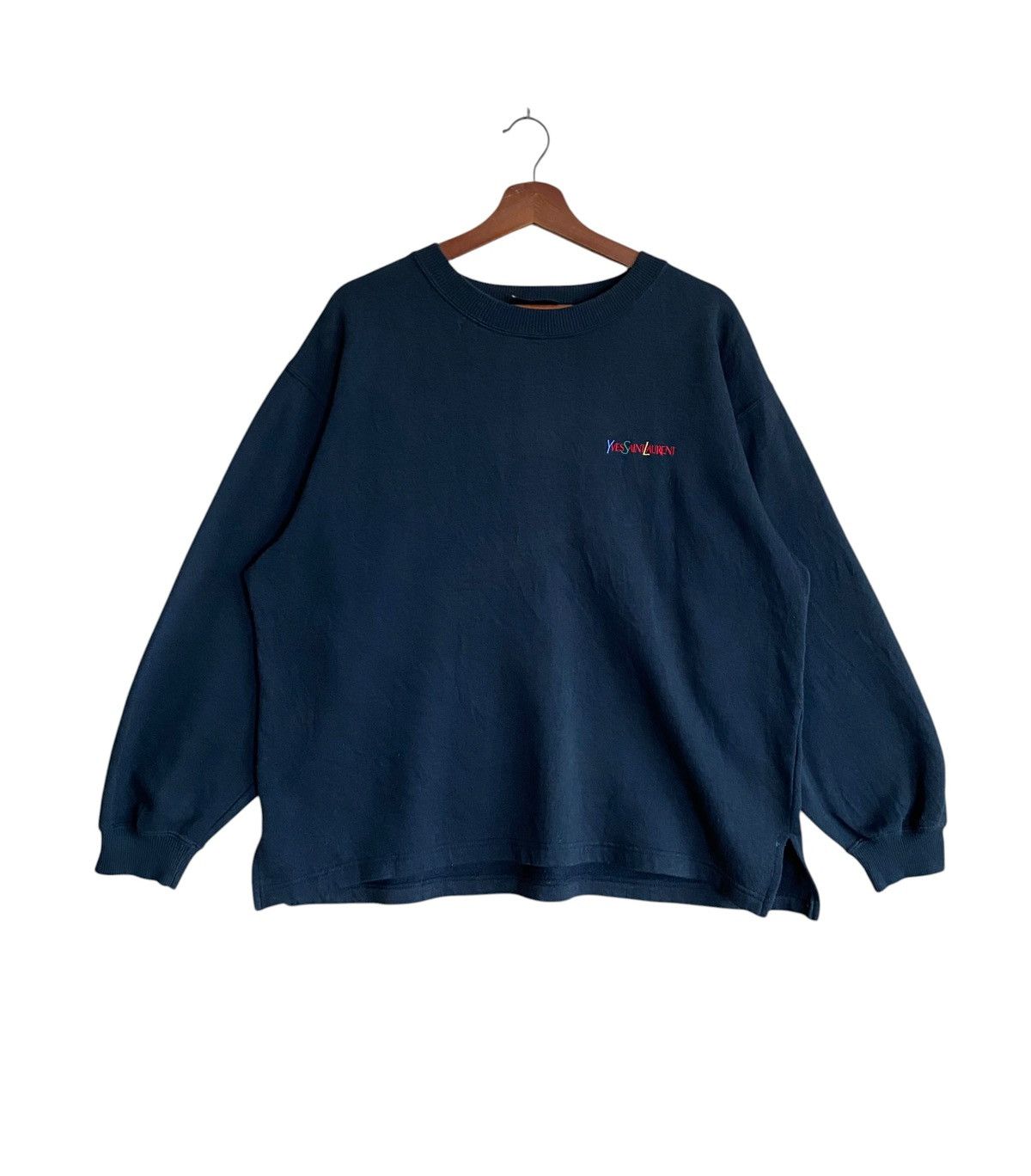 Yves Saint Laurent Very Rare Vintage YvesSaintLaurent SpellOut Sweatshirt 1990s Size US M / EU 48-50 / 2 - 2 Thumbnail