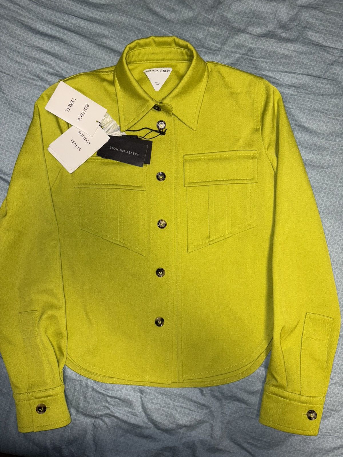 Bottega Veneta Bottega Veneta Wool Gabardine Shirt Size S / US 4 / IT 40 - 1 Thumbnail