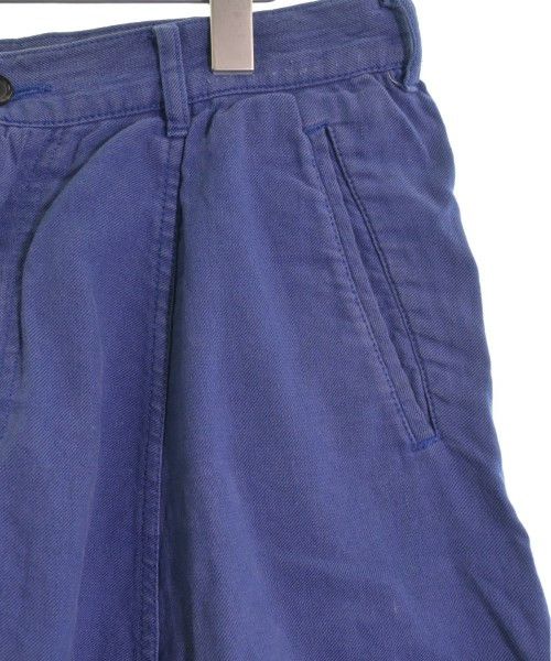 Comme des Garcons Homme Plus Shorts Cotton Linen Plain Zipper Inseam Pocket Blue Size US 33 - 3 Thumbnail