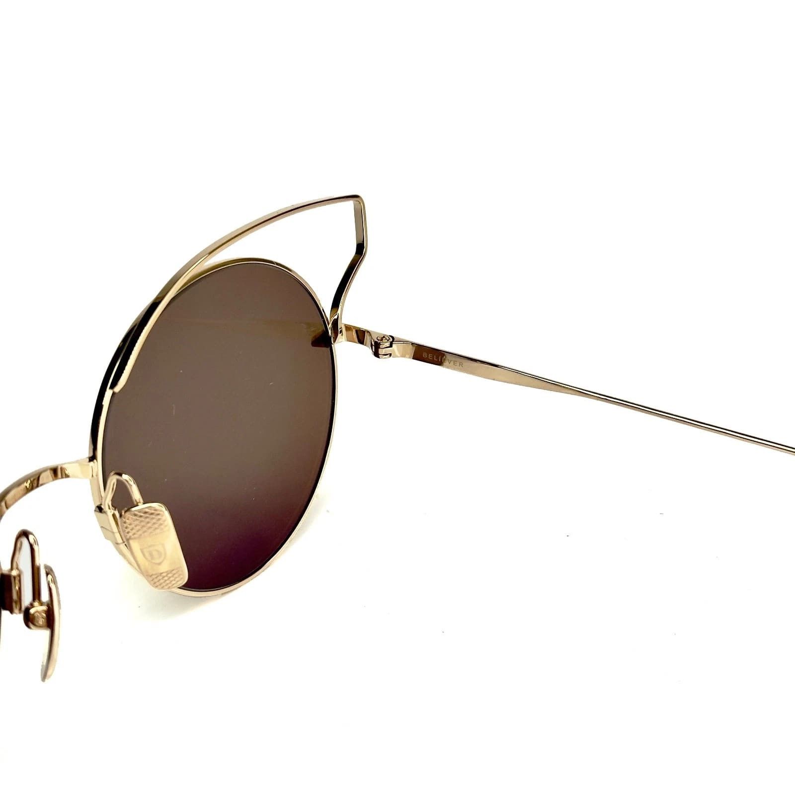 Dita DITA BELIEVER Round 18K Plated Mirrored 23008 B Sunglasses Size ONE SIZE - 7 Thumbnail
