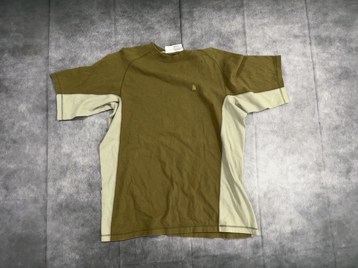 The North Face The North Face Olive Beige Colorblock Logo Men's Short Sleev Size US XL / EU 56 / 4 - 1 Thumbnail