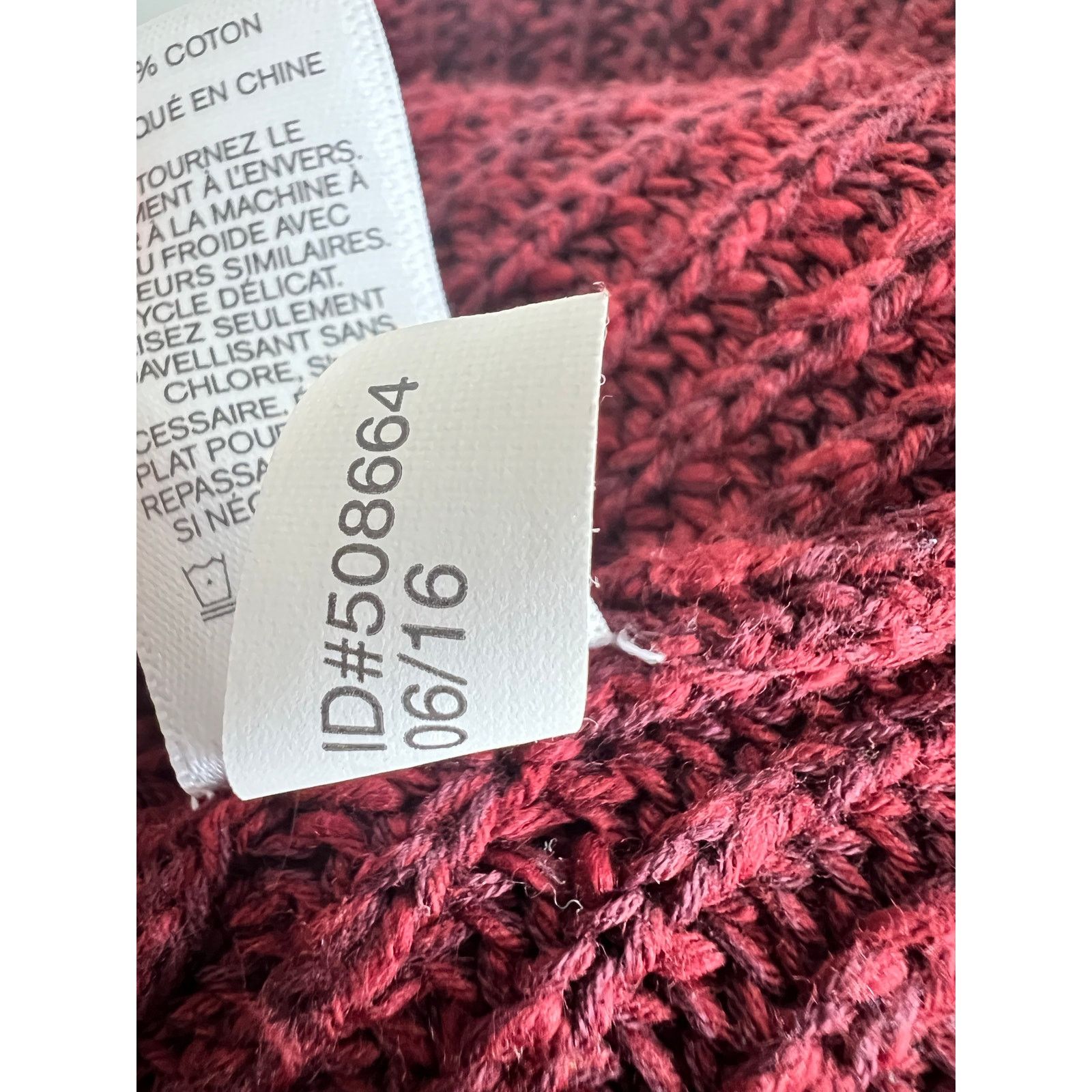 Express Express Women’s Crossover Back Burgundy Knit Sweater Small Size S / US 4 / IT 40 - 7 Thumbnail