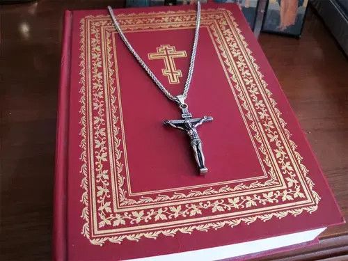 Jewelry × Other Saint Jesus Cross Necklace Chain Catholic Church Size ONE SIZE - 3 Thumbnail