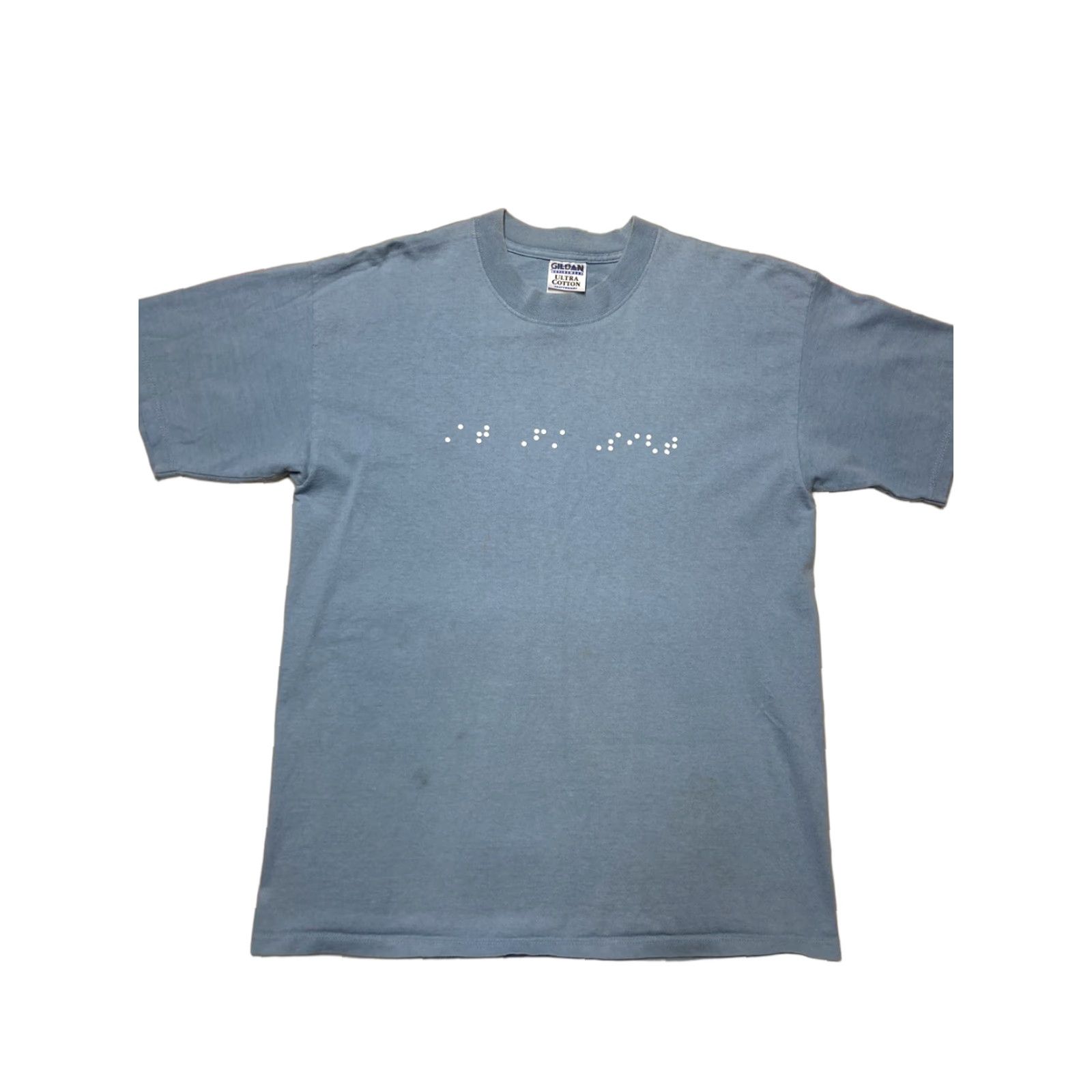 Vintage VINTAGE at first sight movie promo t shirt Val Kilmer blind braille 1998 MGM Lg Shirt Mens Blue 1990s Movie Size US L / EU 52-54 / 3 - 1 Thumbnail