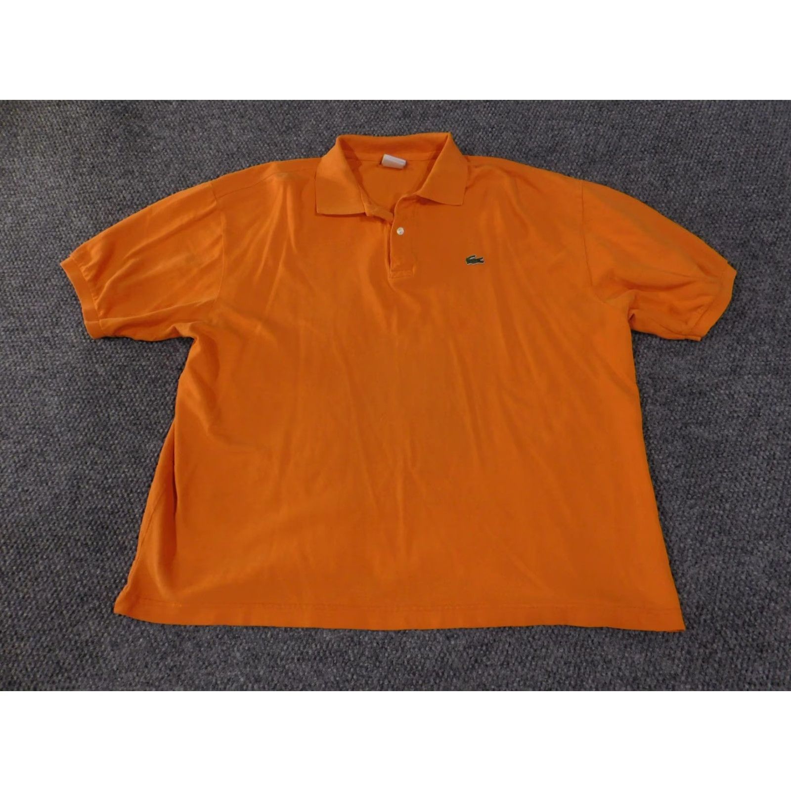 Lacoste Lacoste Polo Shirt Mens 4XL Orange Short Sleeve Pique Cotton Crocodile Logo Shirt Size US XXL / EU 58 / 5 - 2 Thumbnail
