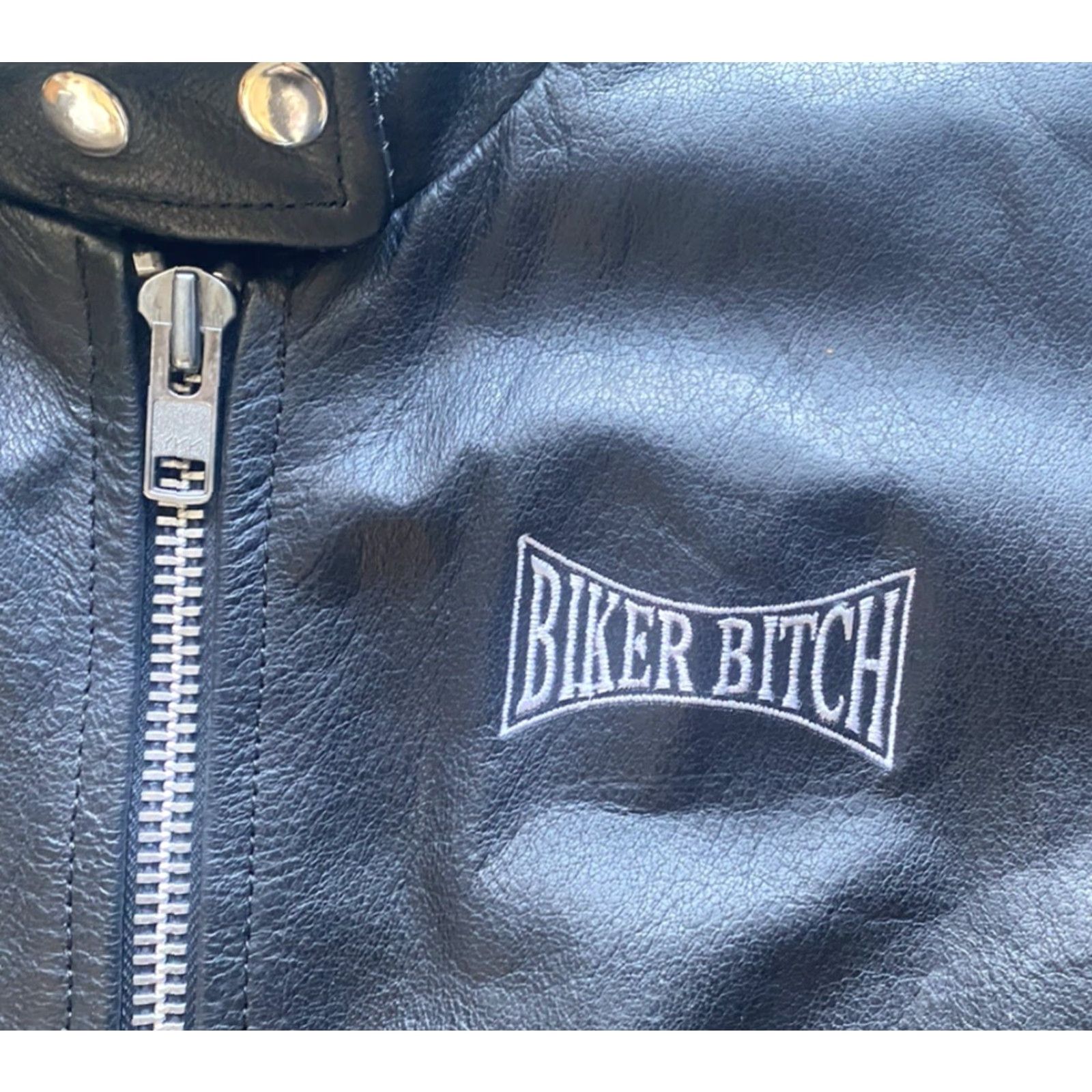 Vintage VINTAGE Biker Leather Motorcycle Jacket Coat Flaws Jamin Leather Women’s Size L Black Jacket Size L / US 10 / IT 46 - 7 Thumbnail