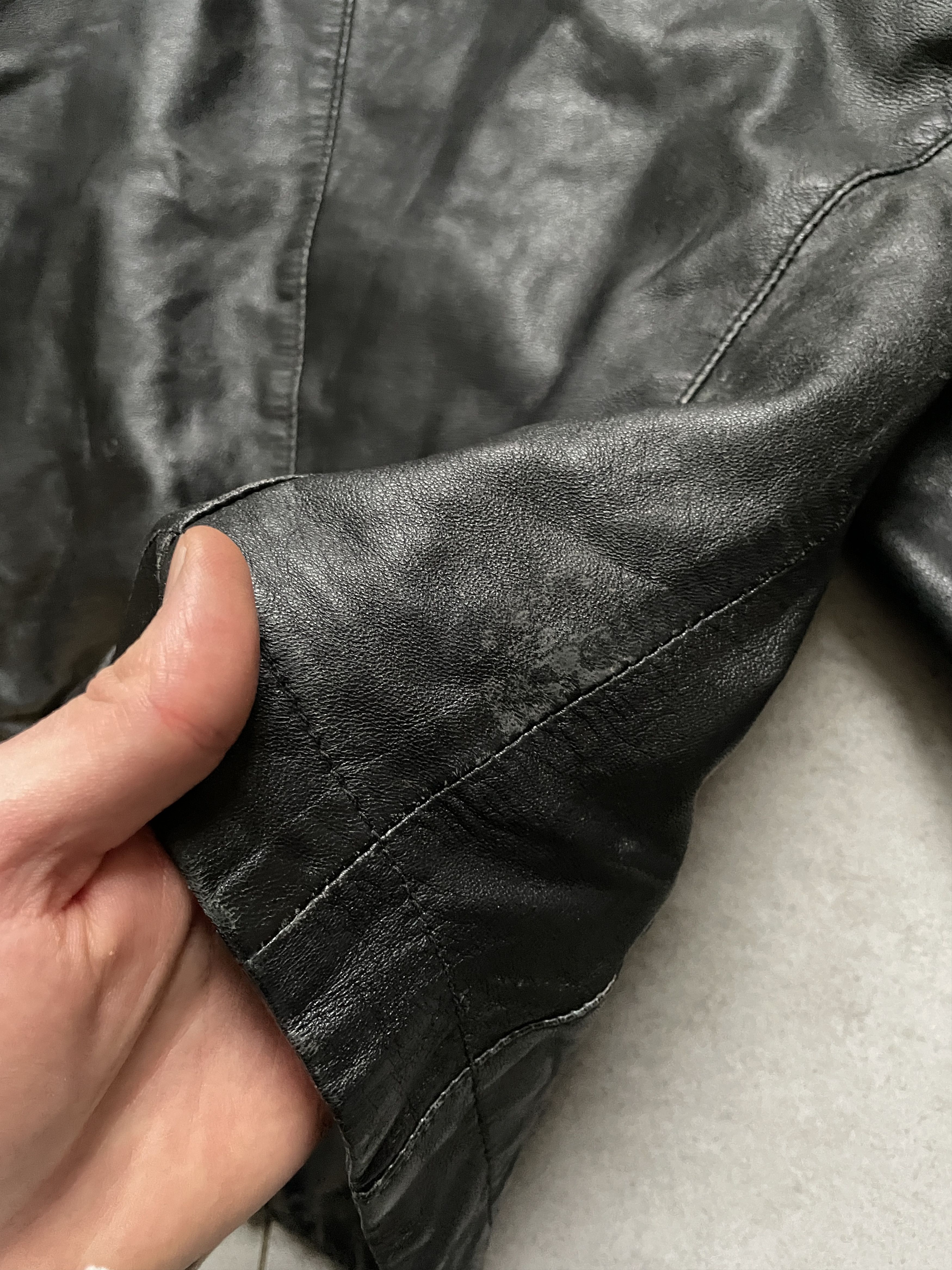 Miss Sixty RICK OWENS TYPE CROPPED SLIM FIT TRIPLE ZIP LEATHER JACKET Size S / US 4 / IT 40 - 10 Thumbnail