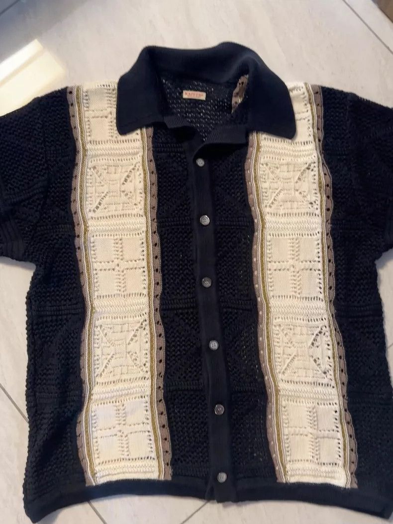Kapital Kapital Crochet Button-Up Shirt in Black Size US M / EU 48-50 / 2 - 1 Thumbnail