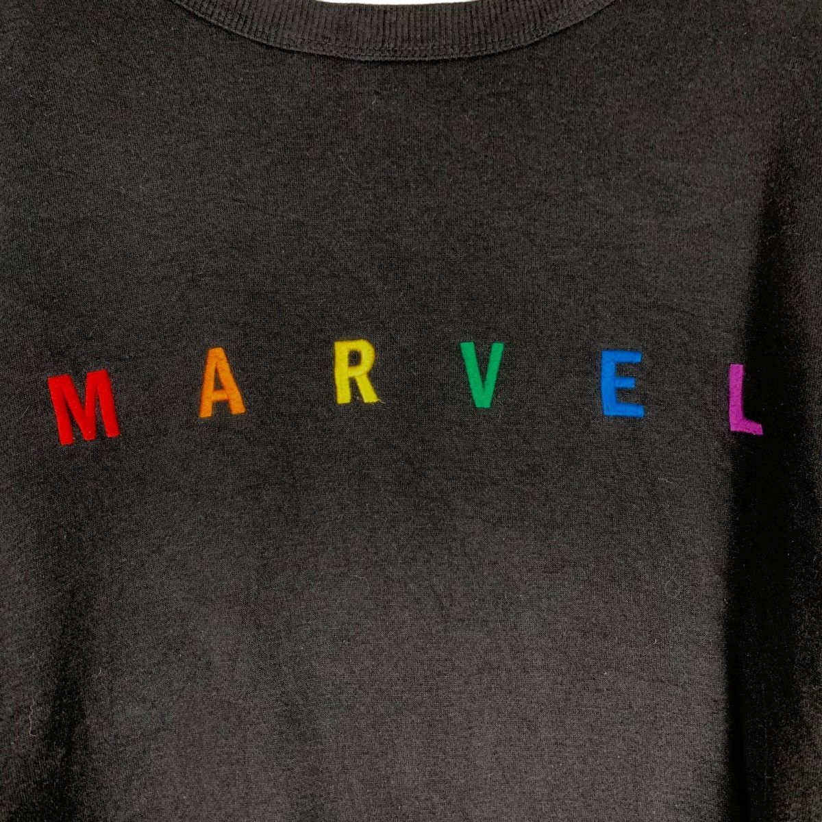 Japanese Brand Marvel Comics Colorful Embroidery Big Logo Sweater #0570-C26 Size US XL / EU 56 / 4 - 10 Thumbnail