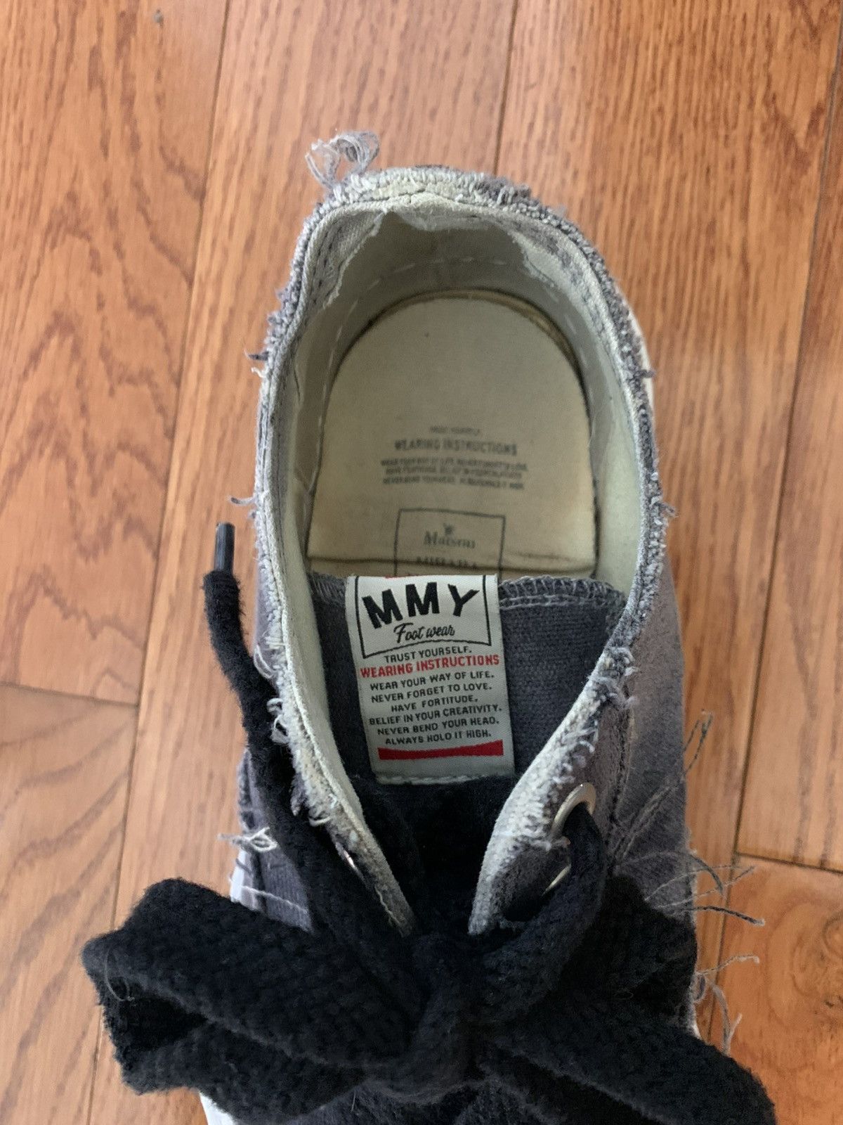 Maison MIHARA YASUHIRO Maison Mihara Yasuhiro Black Over-Dyed Peterson Sneakers Size US 9 / EU 42 - 3 Thumbnail