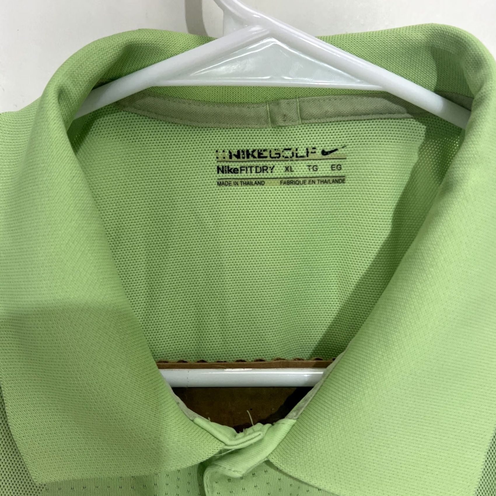 Nike Nike Golf Polo Shirt Short Sleeve Green XL Men Regular Dri-Fit Moisture Wicking Breathable Size US XL / EU 56 / 4 - 2 Thumbnail