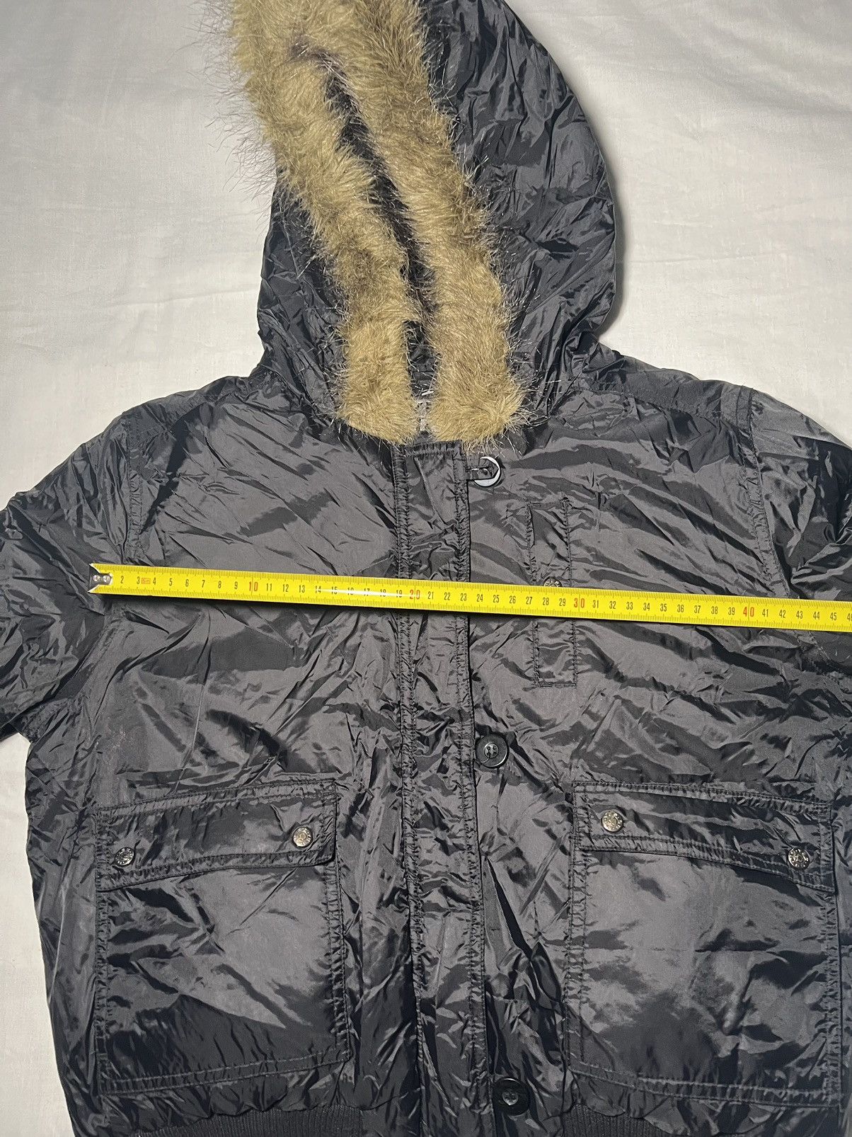 Other Vintage Y2K Yes Or No Black Down Bomber Jacket Avia MA-1 Size S / US 4 / IT 40 - 7 Thumbnail