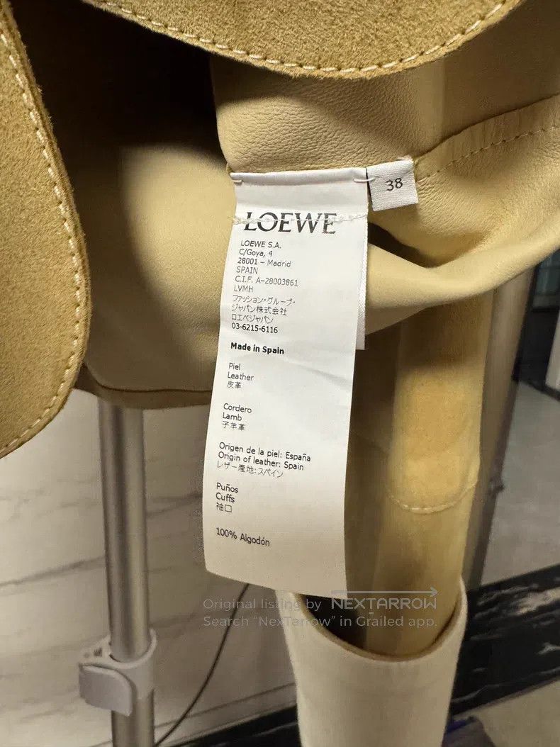 Loewe Loewe Suede Jacket with Sheepskin Lining Size XS / US 0-2 / IT 36-38 - 4 Thumbnail