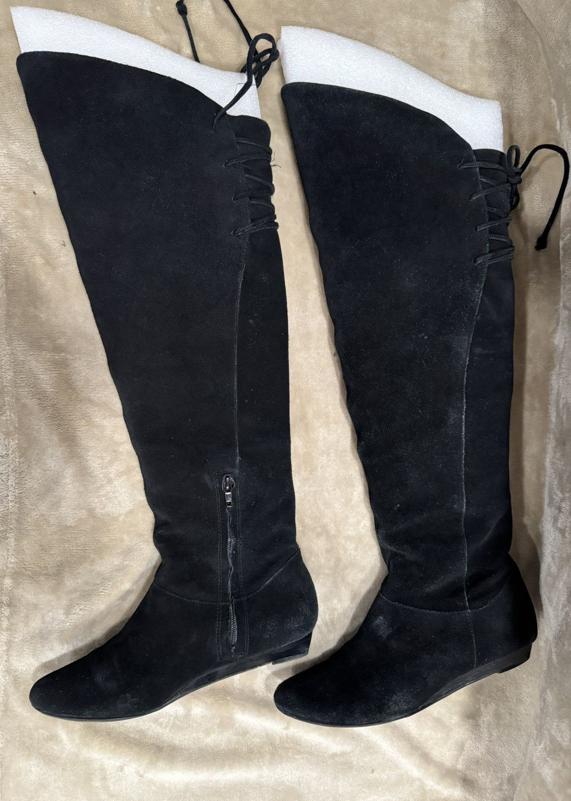 UNIK International Inc. Inc International Concepts Boots Black 7.5 Lace Up Suede Size US 7.5 / IT 37.5 - 11 Thumbnail