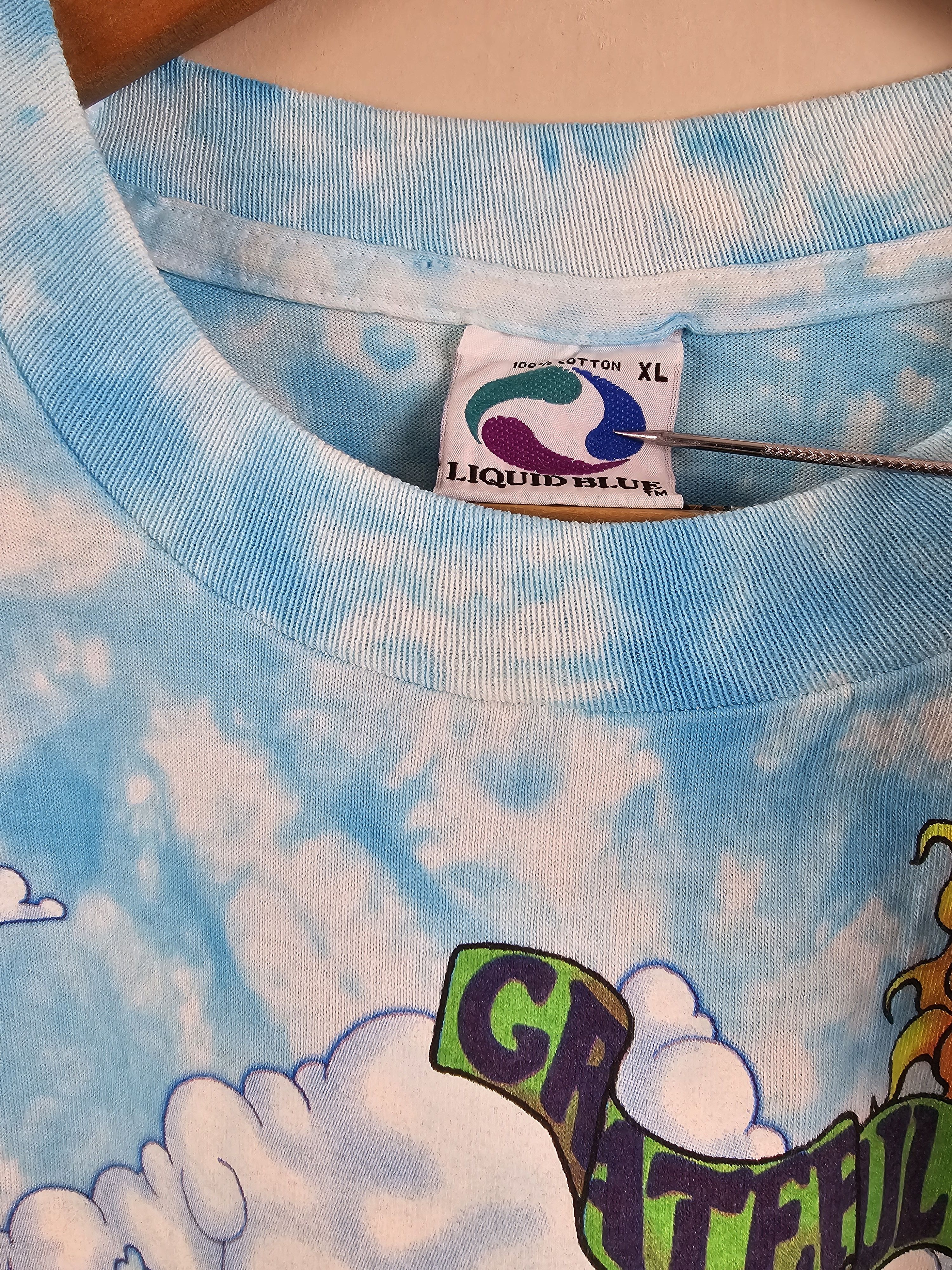 Band Tees × Grateful Dead × Vintage 1993 Grateful Dead Liquid Blue Greg Genrich XL 23" 31" Size US XL / EU 56 / 4 - 6 Thumbnail