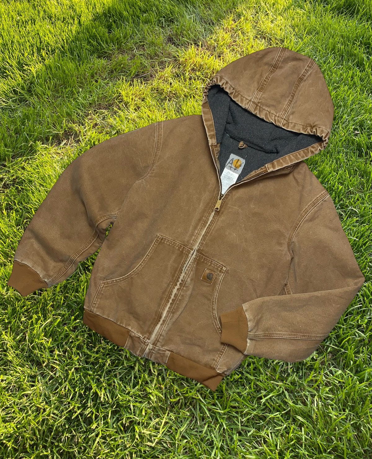 image of Avant Garde x Carhartt Wip Vintage Carhartt Wip Jacket Distressed Avant-Garde in Brown (Size XS)