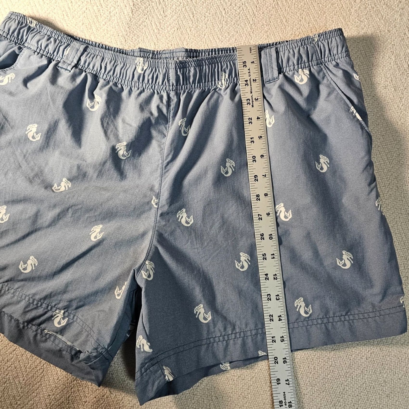 Vintage VINTAGE Columbia PFG Men’s Shorts MERMAID Swim Trunks XL SEAFOAM GREEN Inseam 5" Size US 36 / EU 52 - 4 Thumbnail