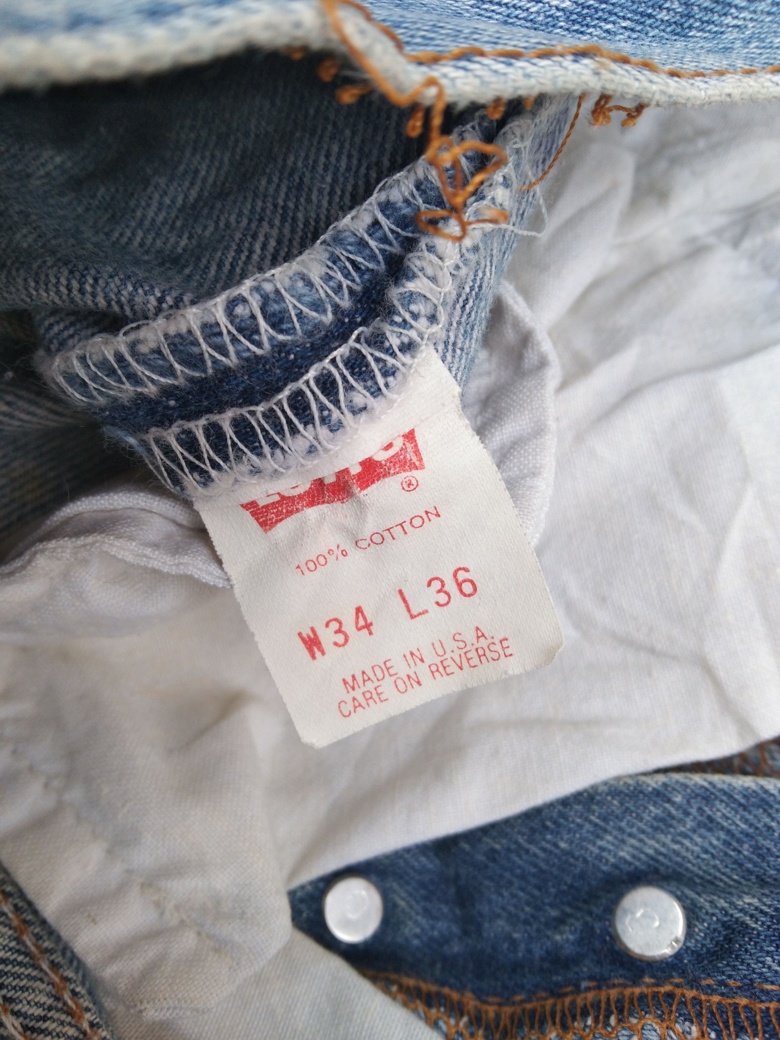 Levi's × Vintage 80s Vintage Levis 501 Made In USA Distressed Jeans 32x33 Size US 32 / EU 48 - 15 Thumbnail