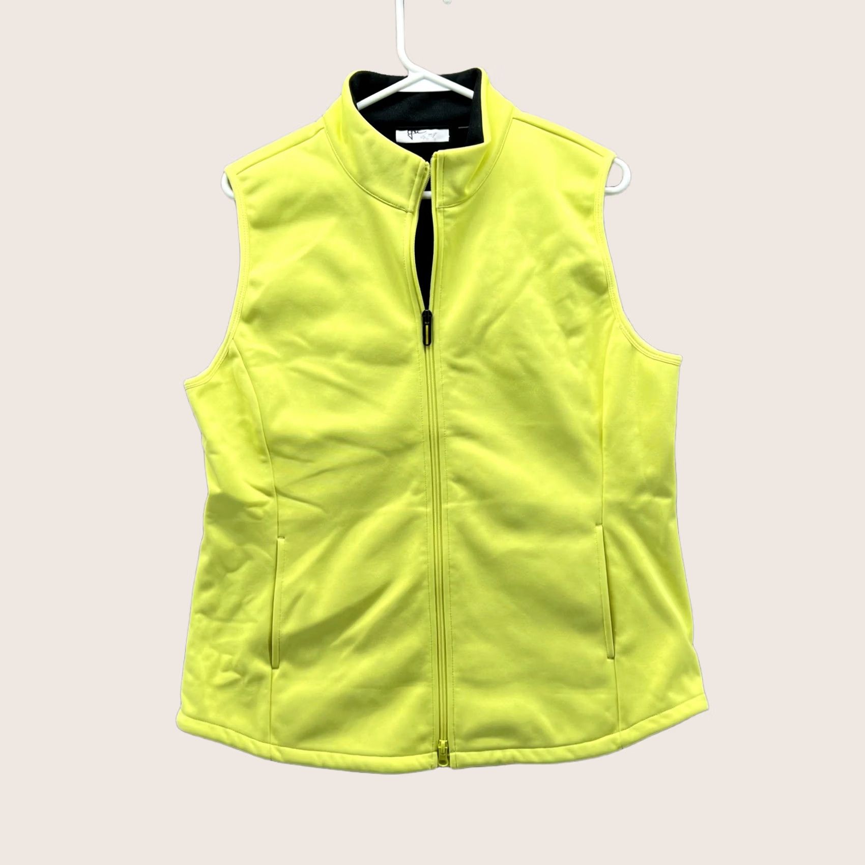 Vintage VINTAGE Greg Norman Vest Women Large Ladies Green Neon Sleeveless Full Zip Jacket Lined Size L / US 10 / IT 46 - 1 Thumbnail