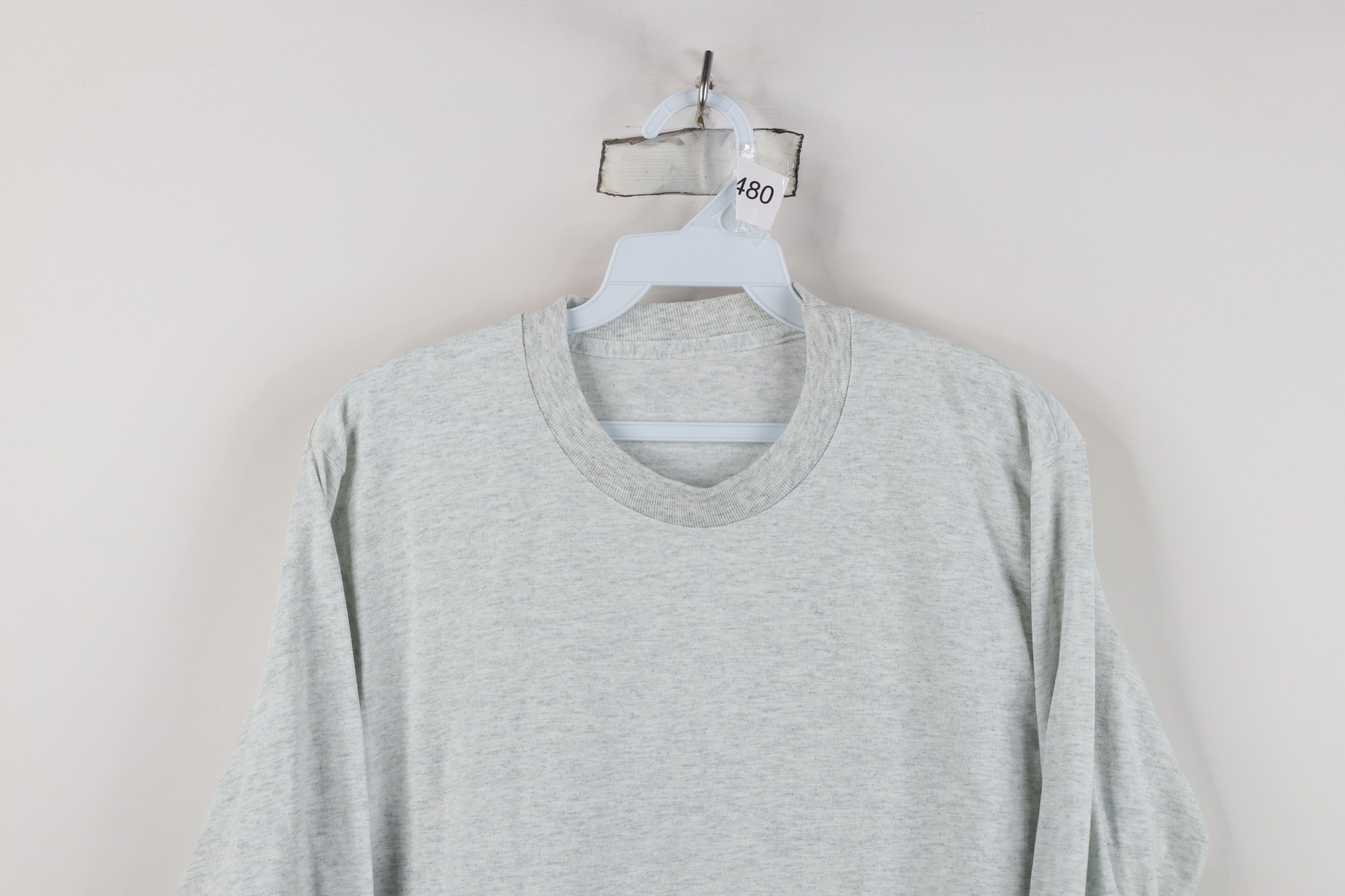 Vintage Vintage 90s Streetwear Long Sleeve T-Shirt Heather Gray Size US M / EU 48-50 / 2 - 2 Thumbnail