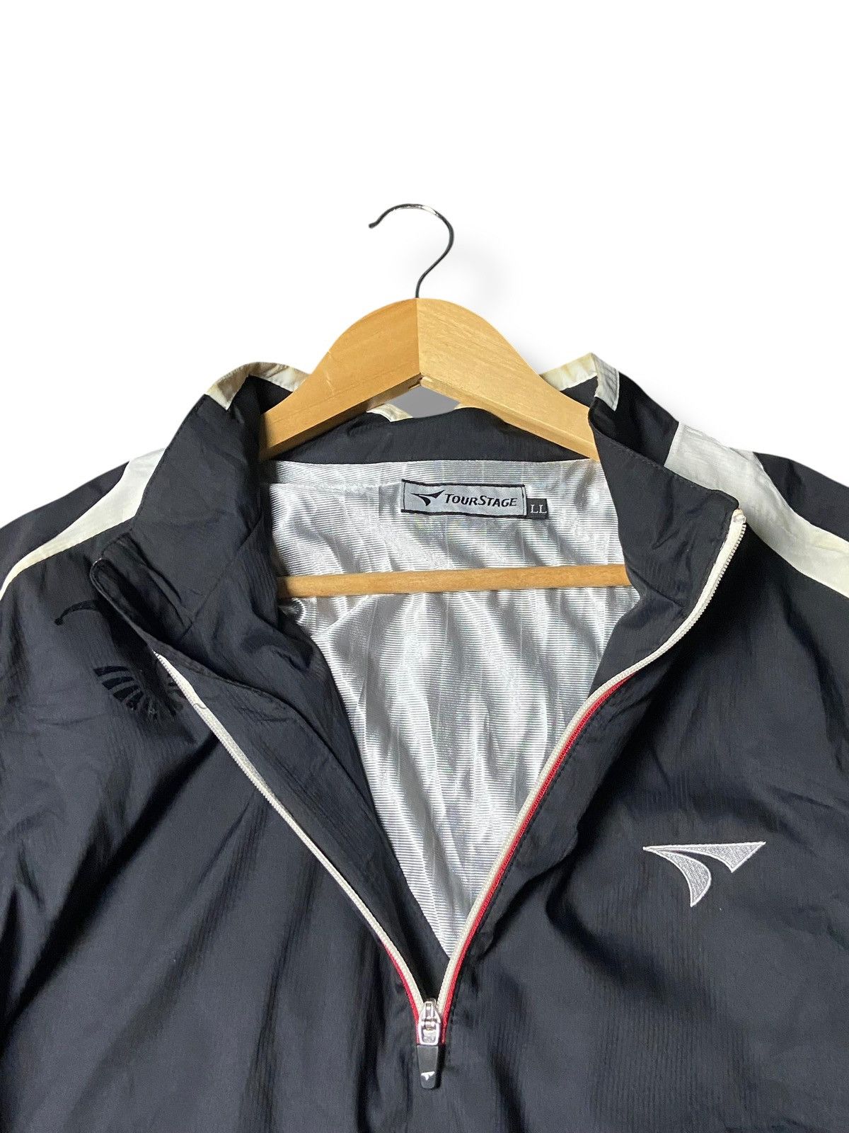 Japanese Brand Tour Stage Quarter Zip Pullover Windbreaker Jacket (163) Size US L / EU 52-54 / 3 - 2 Thumbnail