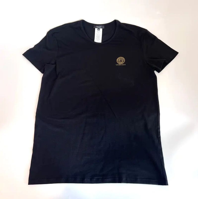 Versace Versace Black Cotton Men's T-Shirt 0089 Size US S / EU 44-46 / 1 - 1 Thumbnail