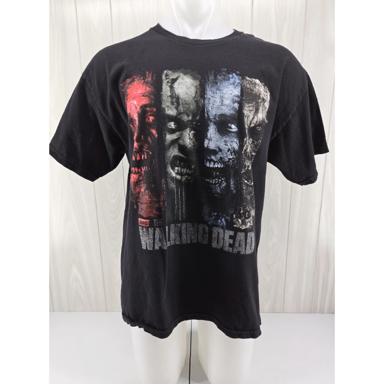 Vintage VINTAGE DISTRESSED Y2k The Walking Dead Zombies Graphic T Shirt Black Mens XL Size US XL / EU 56 / 4 - 2 Thumbnail