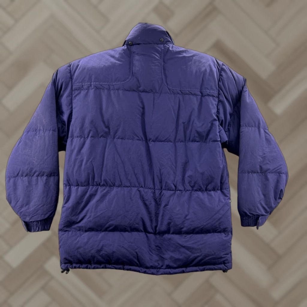 VINTAGE The North Face Mens Jacket Puffer Zip Down Insulated M Purple Neck Face?
