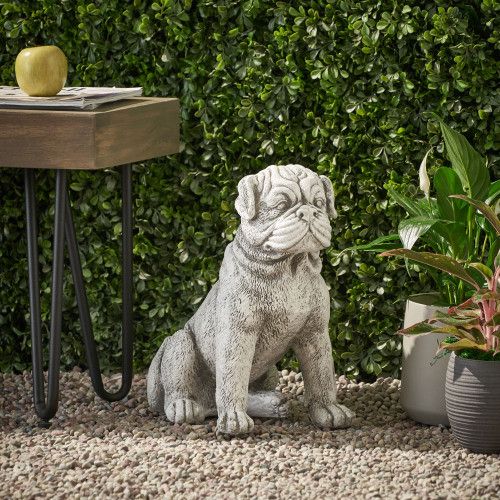 Designer × Homemade Dog Animals Weather Resistant Concrete Garden Statue Size US L / EU 52-54 / 3 - 3 Thumbnail