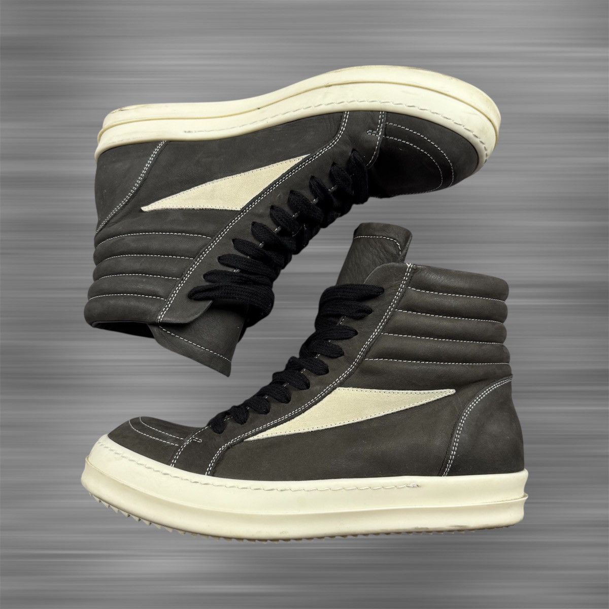 Rick Owens Rick Ownes High Vintage Shoes ‘Dust/Milk’ Size US 8.5 / EU 41-42 - 2 Thumbnail