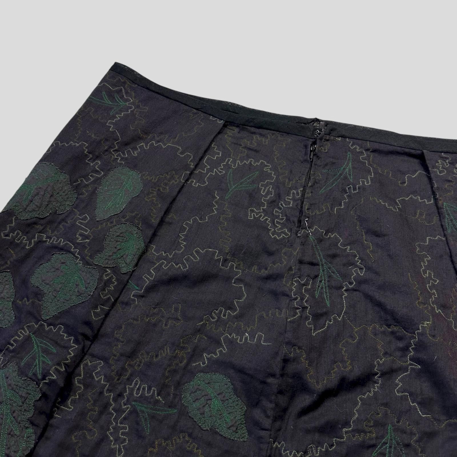 Issey Miyake Issey Miyake HaaT 00’s Embroidered Leaves Skirt - 3 (L) Size 32" / US 10 / IT 46 - 4 Thumbnail