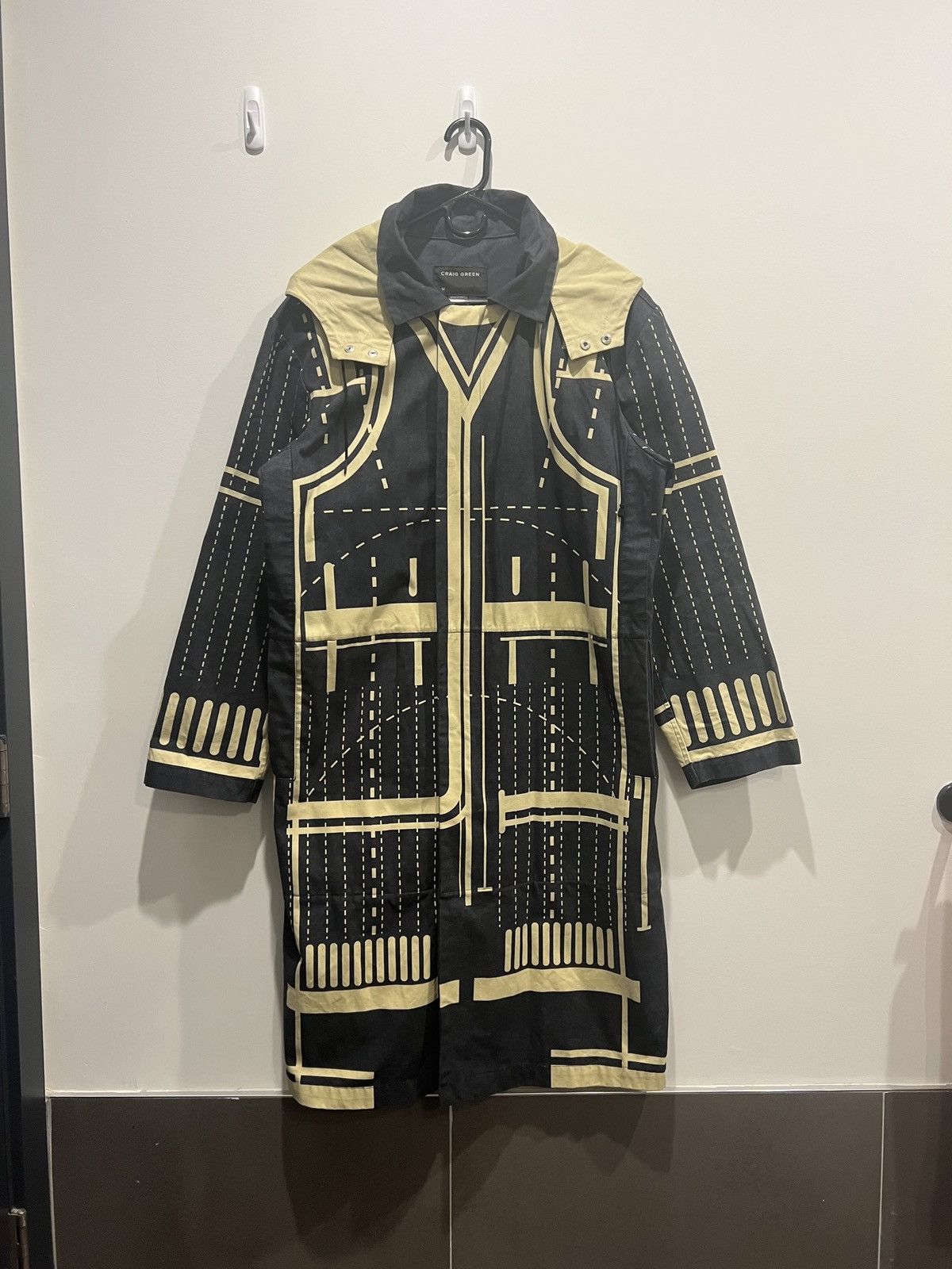 Craig Green SS19 Geometric Print Cotton Parka Jacket Size US M / EU 48-50 / 2 - 1 Thumbnail