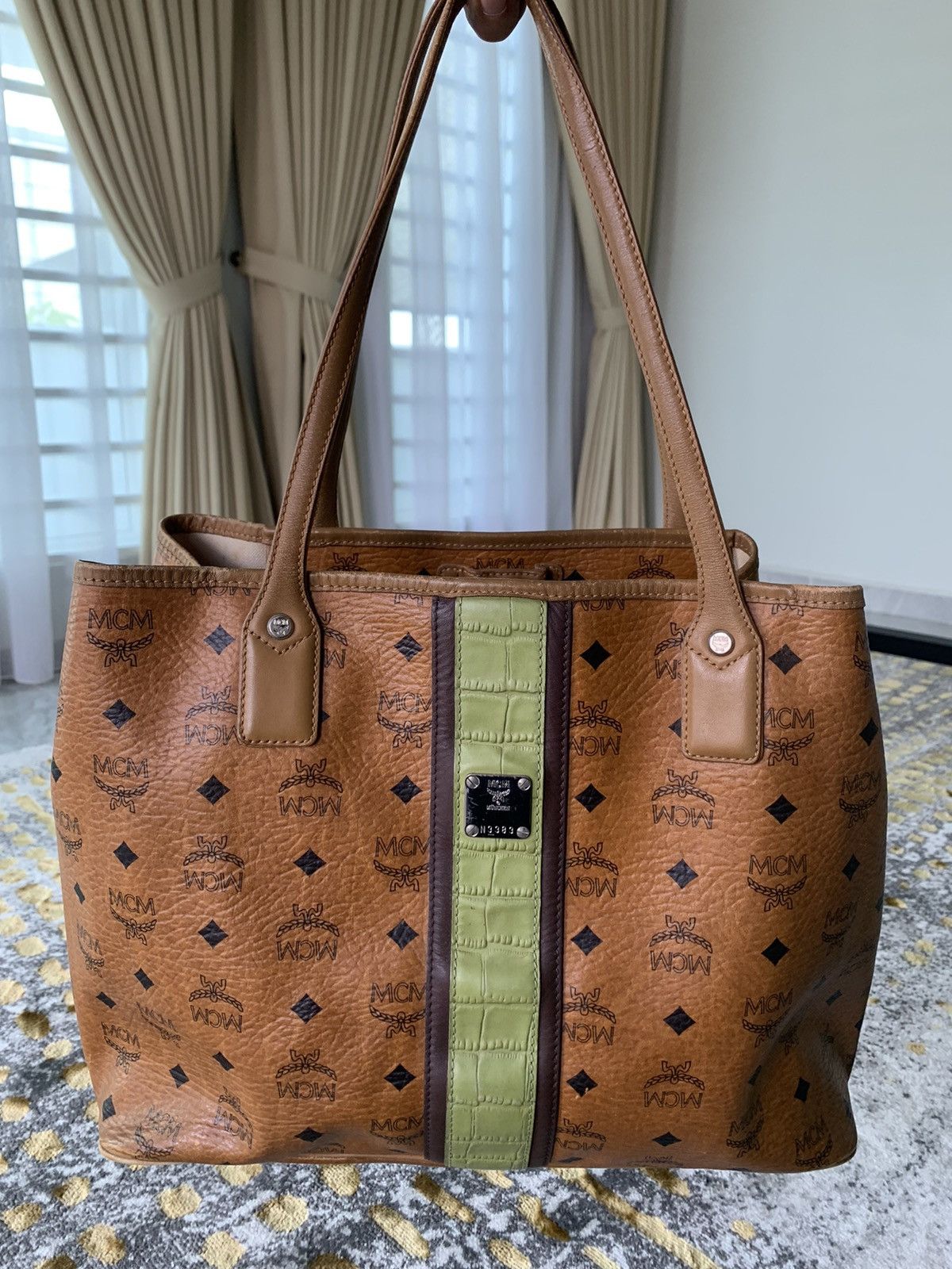 Designer × MCM MCM Cognac Visetos Hobo tote bag Size ONE SIZE - 20 Thumbnail