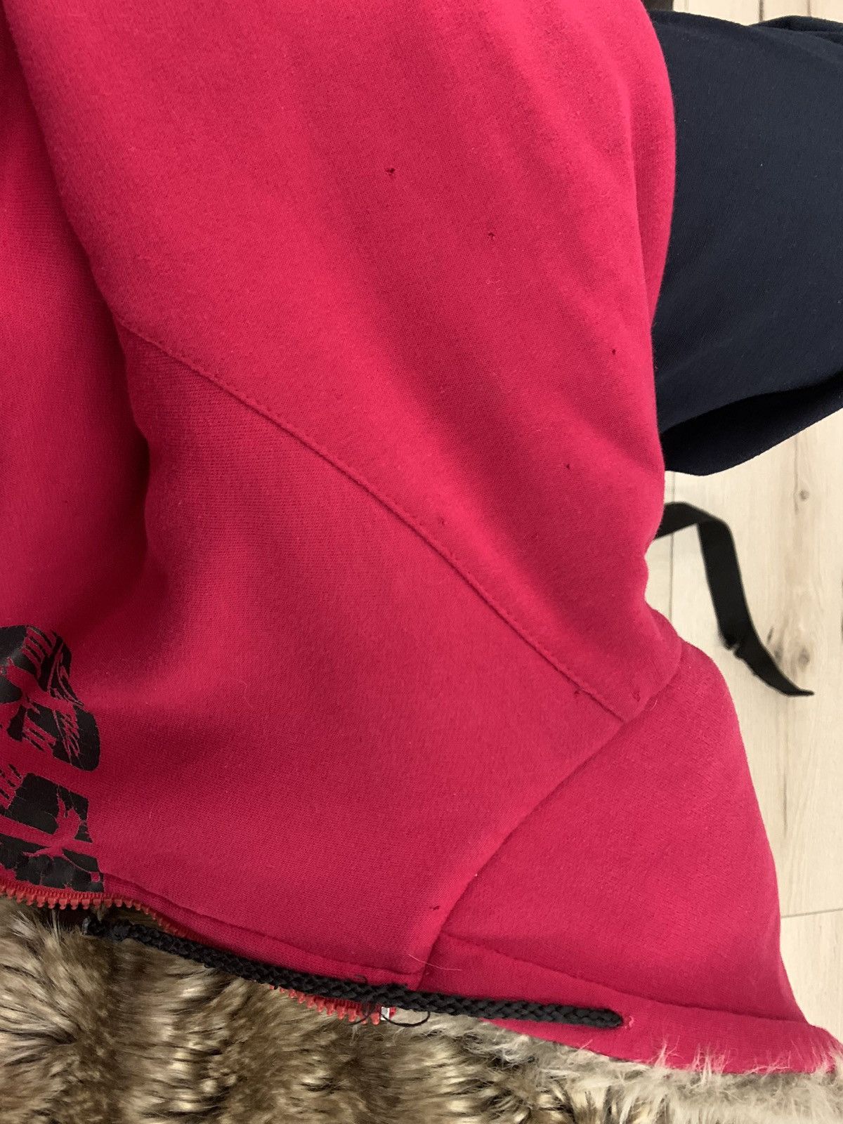 If Six Was Nine × Le Grande Bleu (L.G.B.) × Vintage VINTAGE ZIP HOODIE WITH FAUX FUR JAPANESE LGB GOA STYLE Size XL / US 12-14 / IT 48-50 - 15 Thumbnail